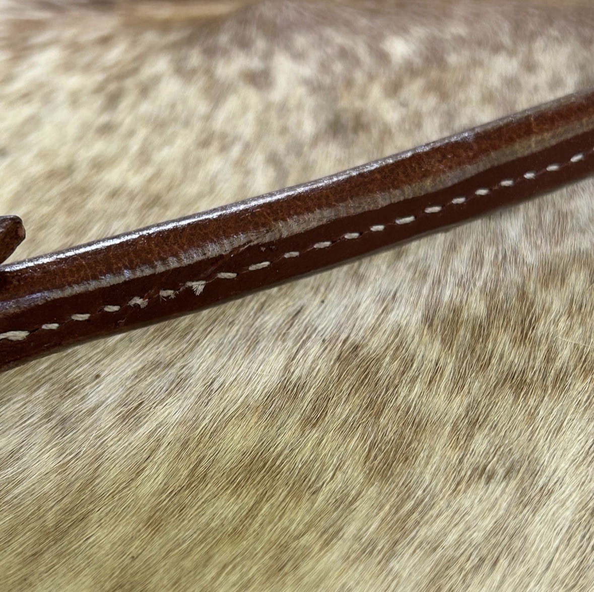 Harness Leather Western Rolled Curb Strap for Horse Bridles Horse Tack FREE SHIP