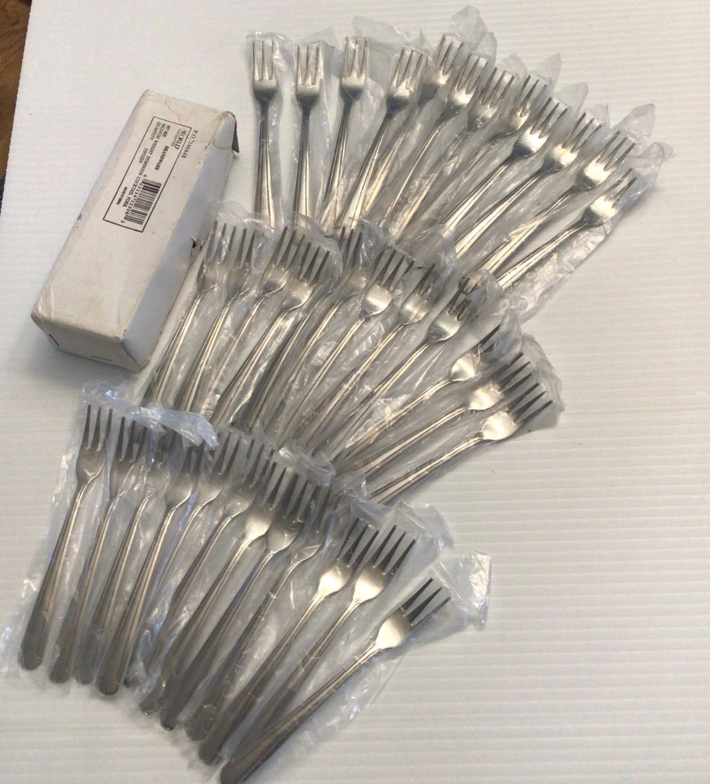 Cocktail Fork Set World Tableware Stainless Steel Dominion 5.5” Serving Party