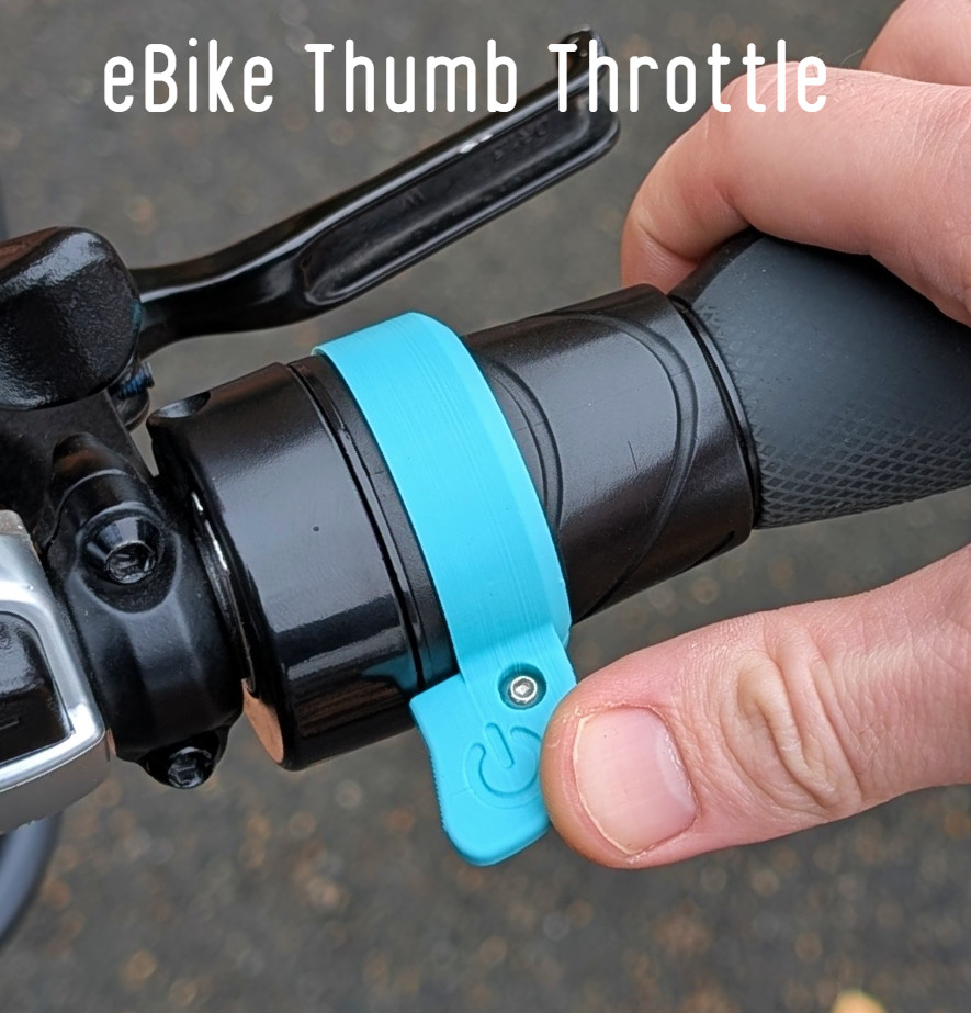 eBike Thumb Throttle Attachment for Rad Power Bikes 2020+ / Lectric / Pedego