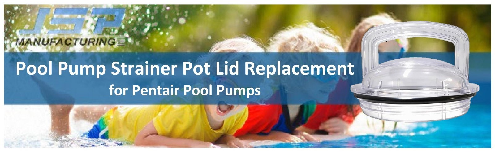 Clear Pool Pump Strainer Pot Lid Replacement 355301 for Pentair Challenger