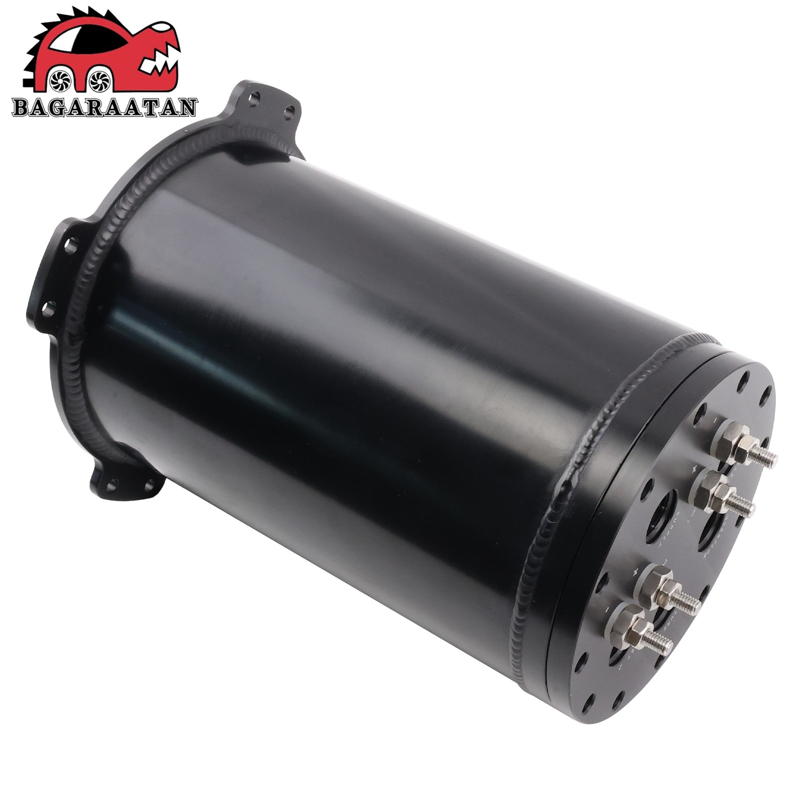 ALUMINUM 2.8L Fuel Surge Tank For Single OR 2.6L Dual 39-40mm Pumps 8AN Ports US