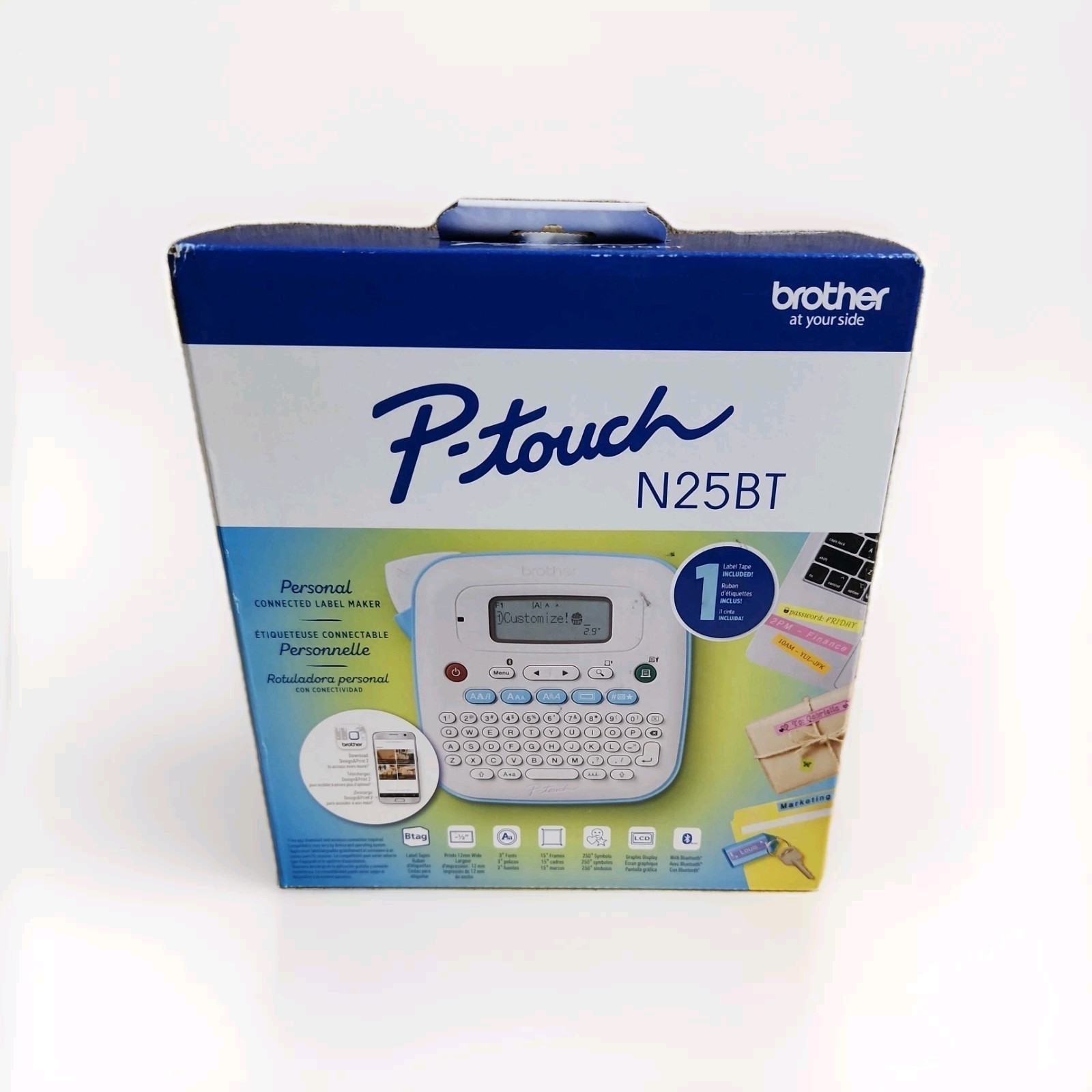 Brother P-Touch PT-N25BT Personal Connected Label Maker Bluetooth FREE SHIPPING