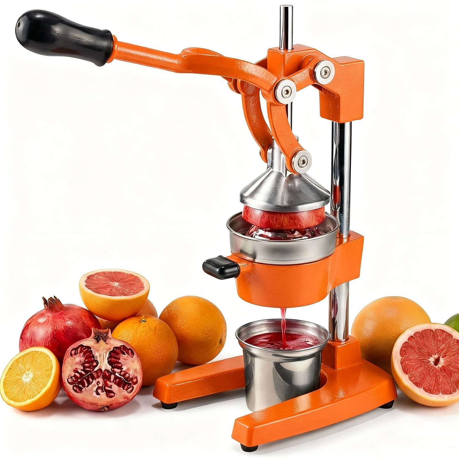 Heavy-Duty Cast Iron Orange Juicer Commercial Manual Press  Citrus Squeezer