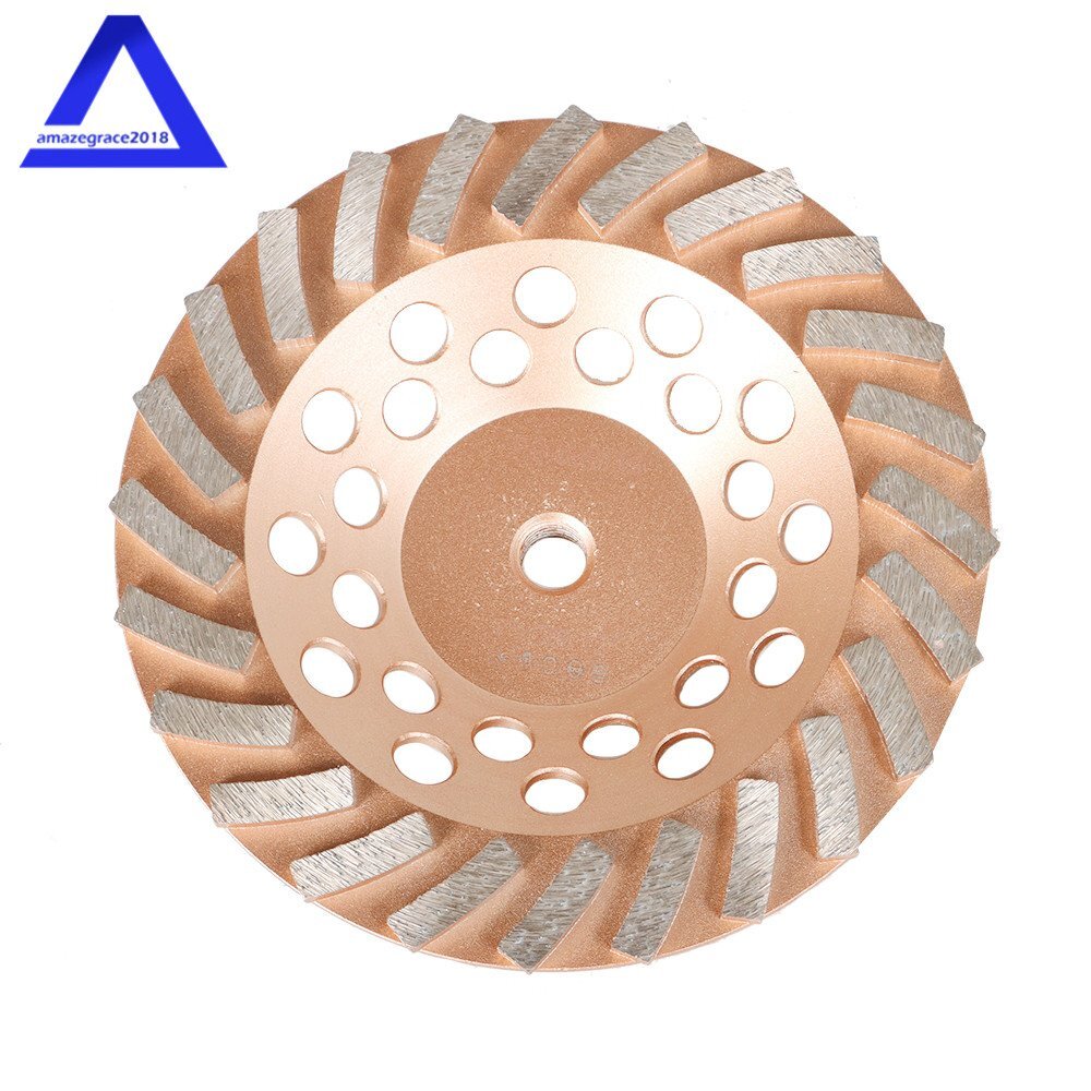 7" Concrete Grinding Cup Wheels 24 Seg Diamond Abrasive Segments 5/8"-11 Arbor