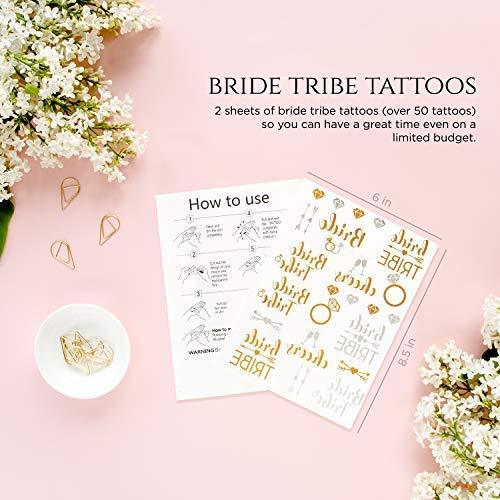 Bachelorette Party Supplies Includes 'Bride to Be' Sash, Game Cards & Tattoos
