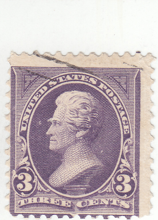 Scott # 268 - 3c Purple - Jackson - Used