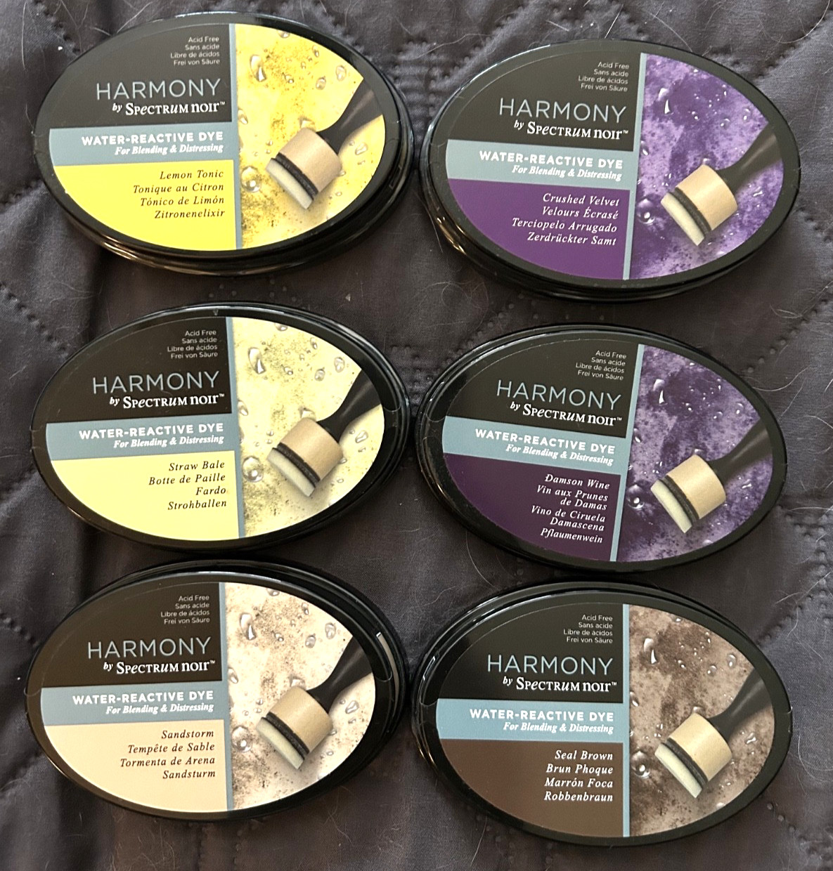 Crafters Spect 42Noir Inkpad Harmony Water-Proof, Metallic-Pigment, Alcohol-Pr