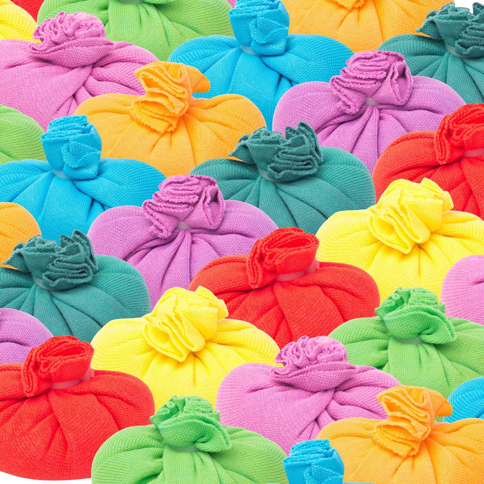 Color Blaze Color Powder Balls - 24 Prefilled Color Powder Mesh Balls - 8 Colors