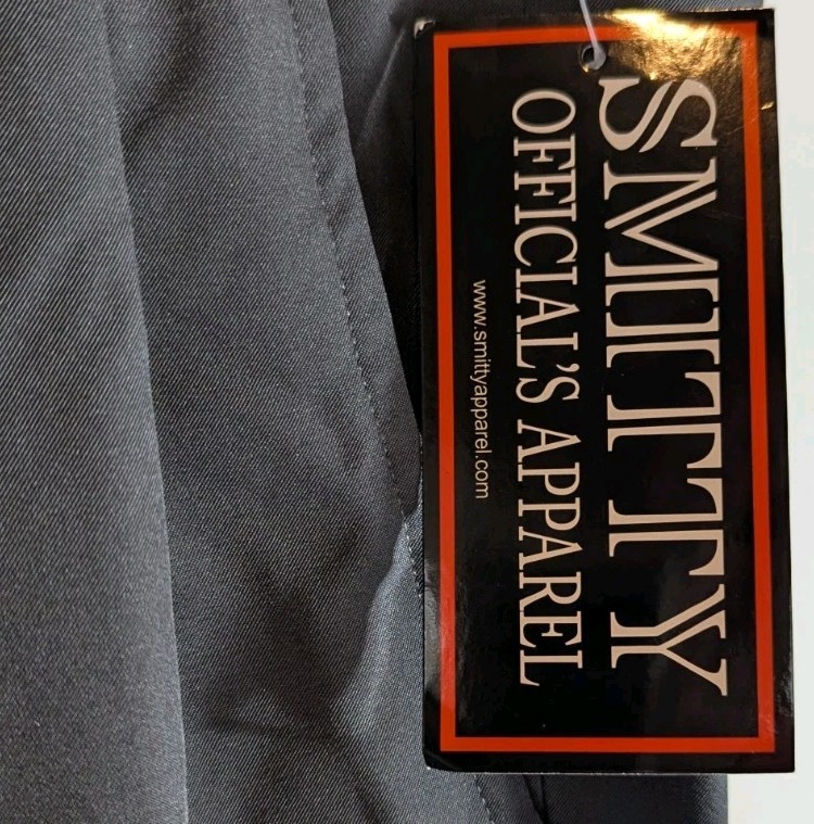 Smitty Officials Apparel Umpire Pants Gray Mens Size 32x37.5 Expanding Waist