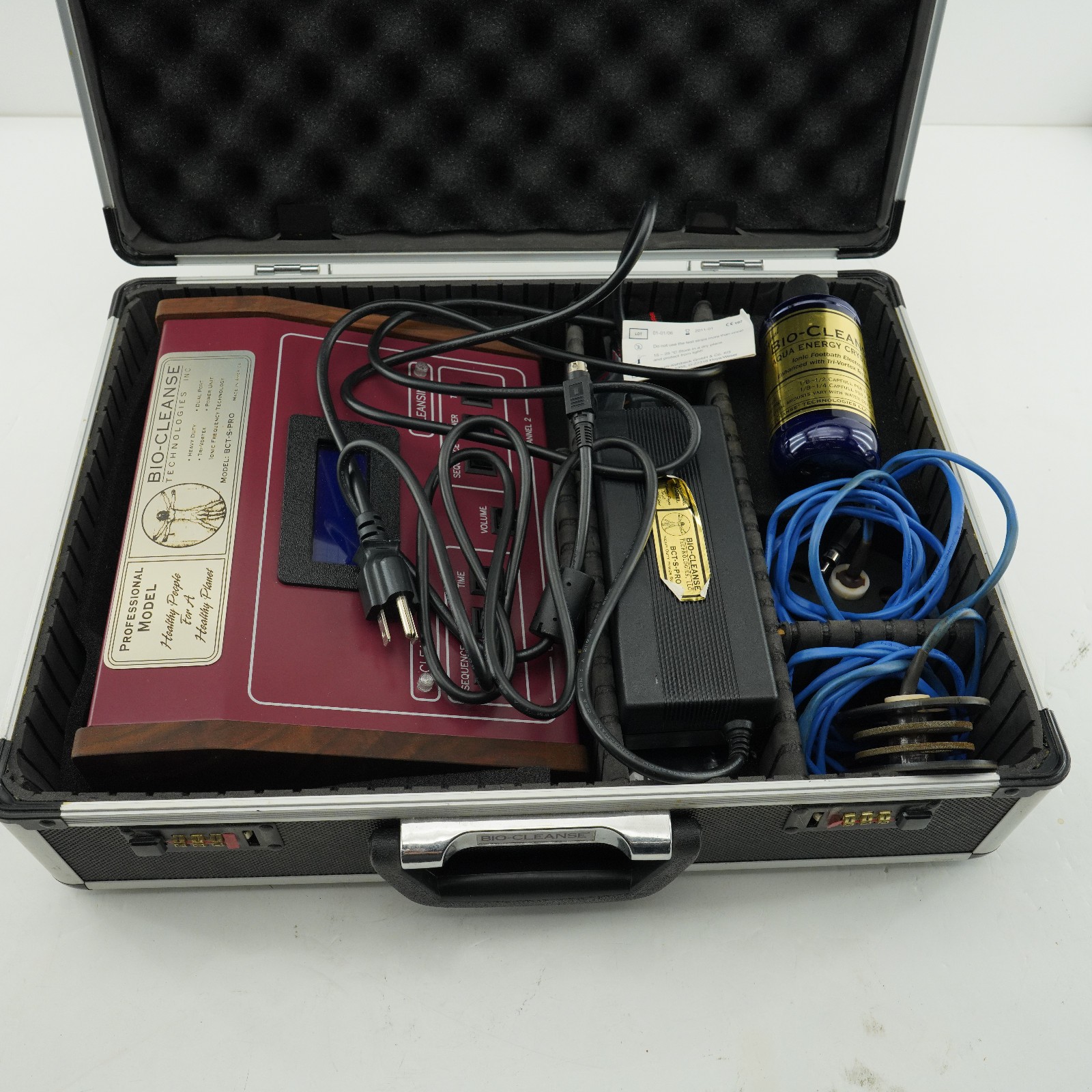 Bio Cleanse Tech Professional Foot Bath Detox Kit RARE detoxification