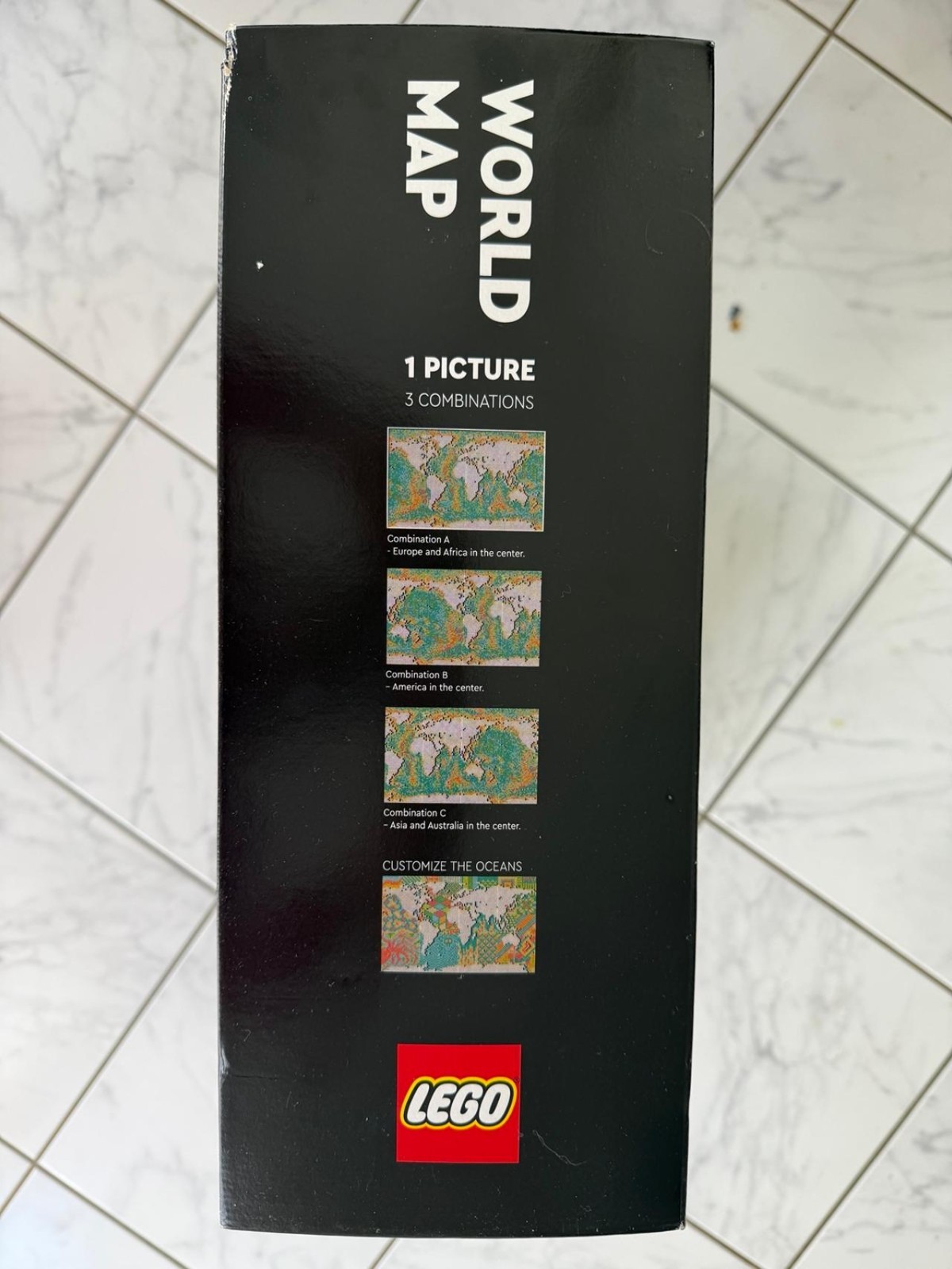 LEGO Art World Map 31203 – RETIRED HUGE 11,695 PCS Mosaic Wall Art – New