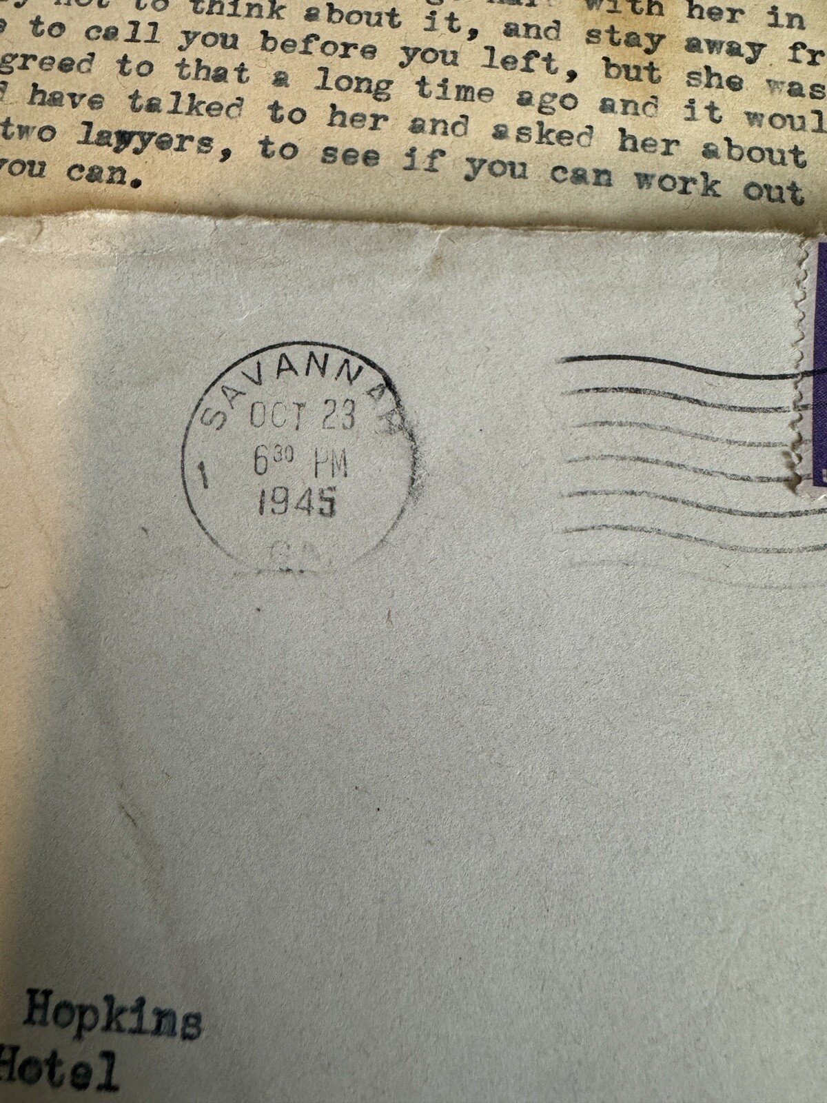 Personal Letter About Divorce 1945 Typed Article Clipping Correspondence