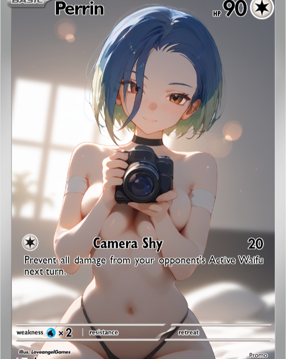 LoveangelGames-Waifu Universe Season 2- Custom Art Card-Perrin-Shy