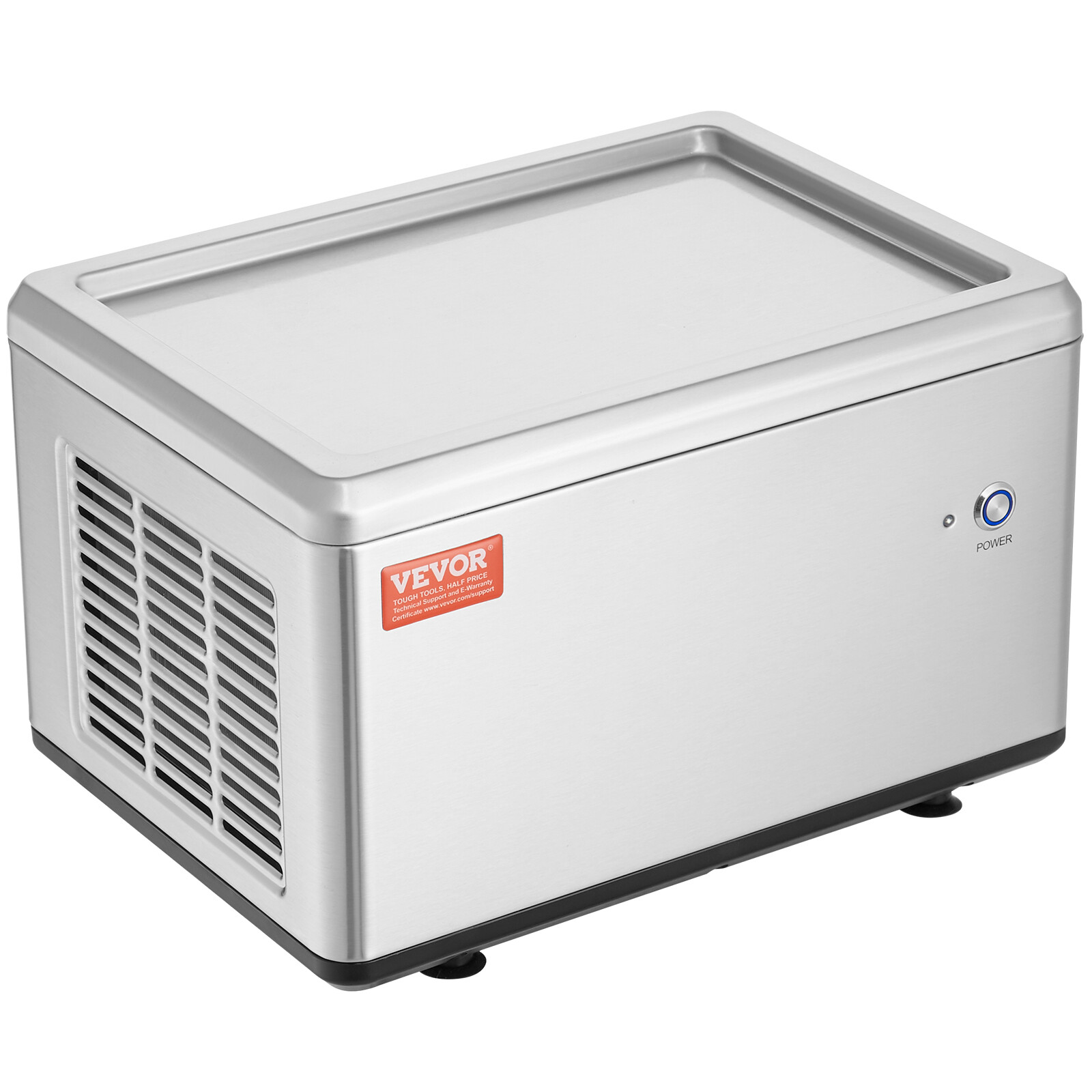 VEVOR Fried Ice Cream Machine Ice Roll Maker Rolled Yogurt Maker 12.6"x8.5" Pan