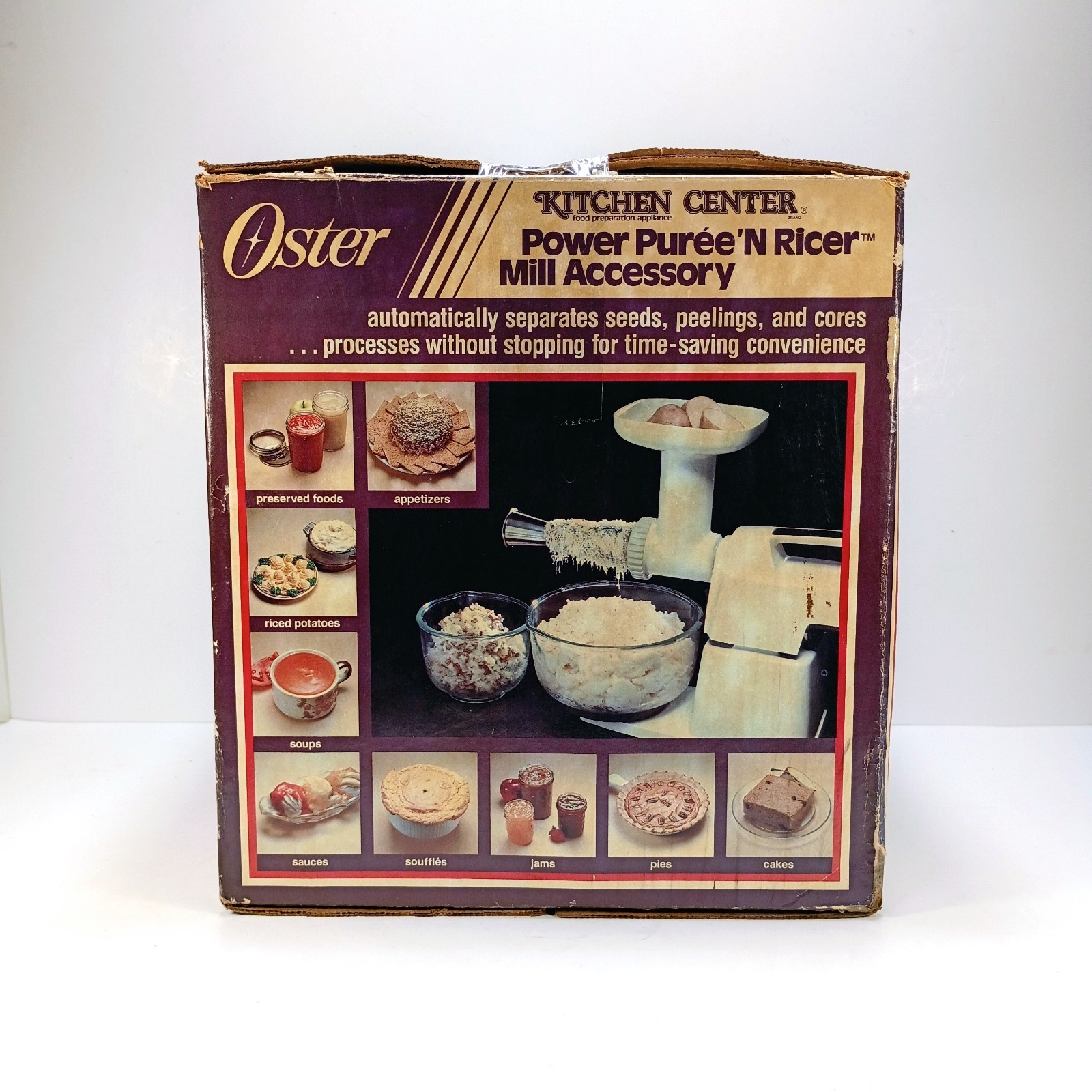 Oster Kitchen Center Power Puree 'N Ricer Mill Accessory 960-08 New Open Box