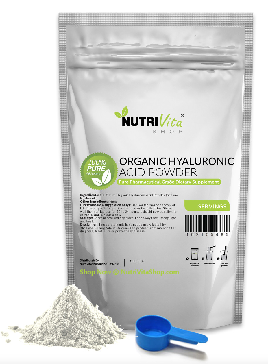 100% PURE HYALURONIC ACID POWDER (SODIUM HYALURONATE) USP ANTI-AGING JOIINT NEW