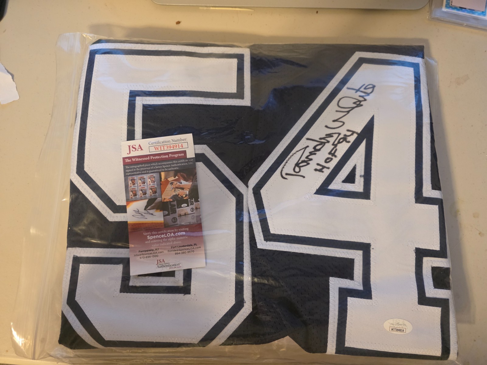 FOOTBALL SIGNED JERSEYS WHOLESALE LOT (20) COA'S FROM JSA, PSA OR BECKETT, DEION