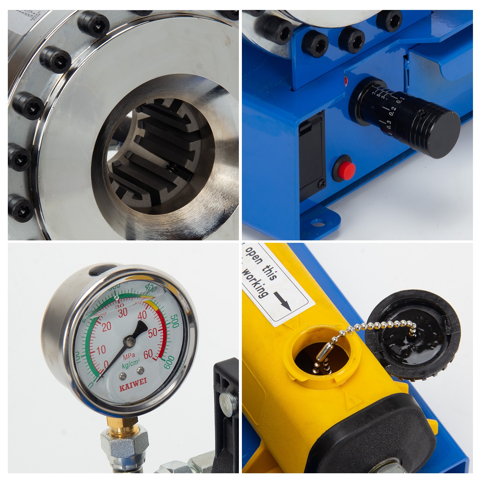 Portable Hydraulic Hose Crimper Pipe Crimping Machine 5600KN With 9 Sets Dies