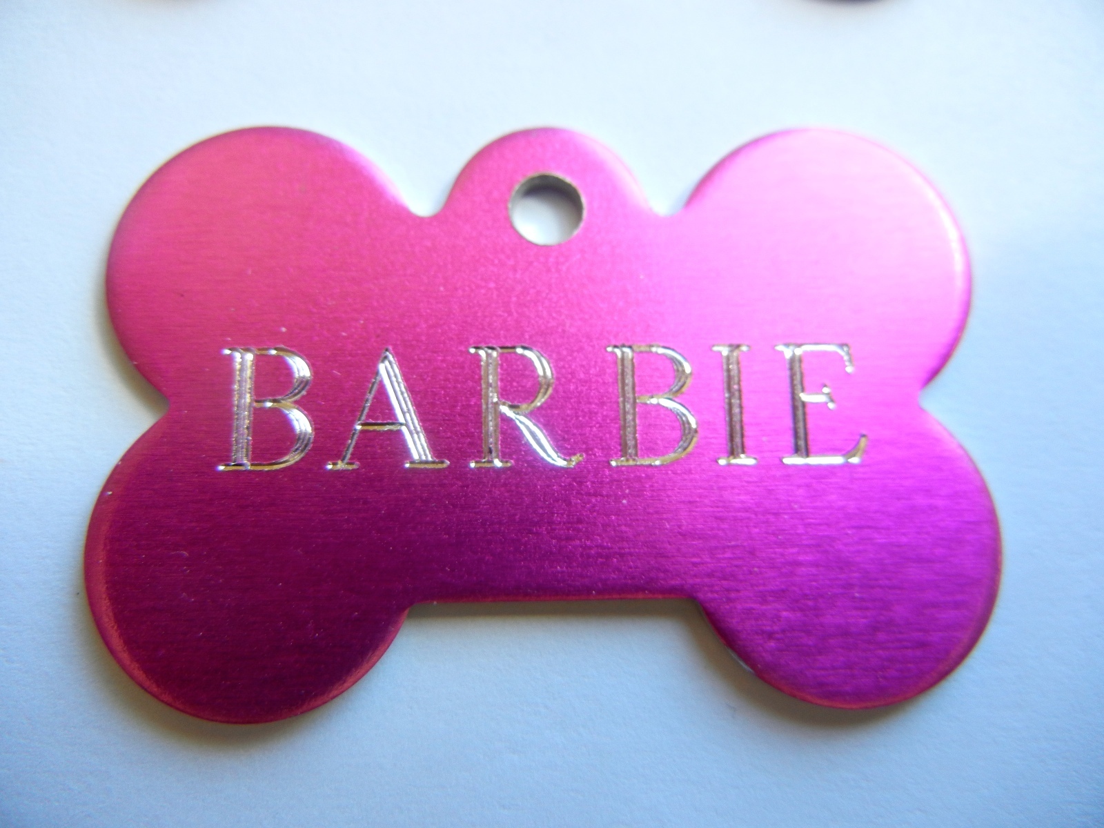 CUSTOM ENGRAVED DOG PET TAG SINGLE SIDE PERSONALIZED ID DOG CAT CHARM TAGS