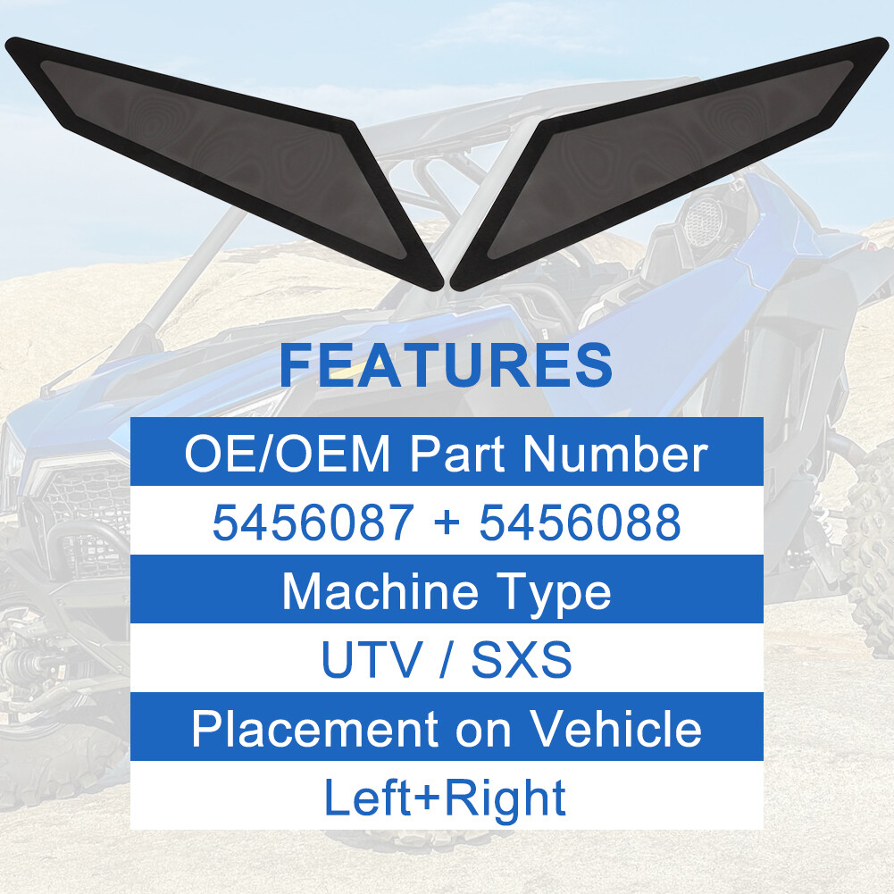 For Polaris RZR Outer Right & Left Hand Intake Mesh Screen Kit 5456088 / 5456087