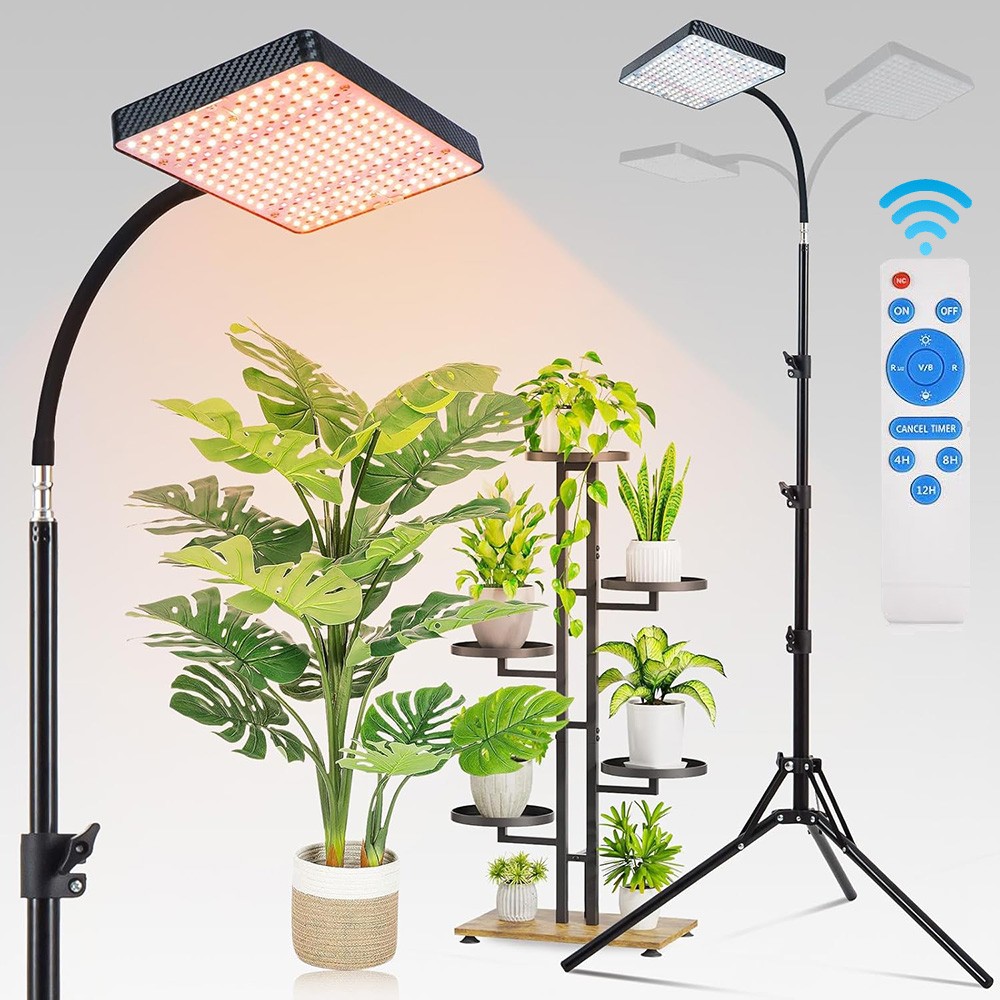 Grow Lights for Indoor Plants Full Spectrum with Stand LED Standing Plant Lights