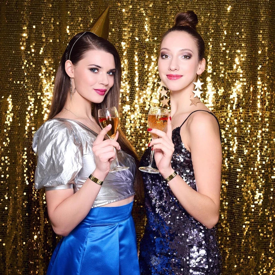 200 pulseras VIP doradas impermeables 0.79"x10" para eventos y conciertos