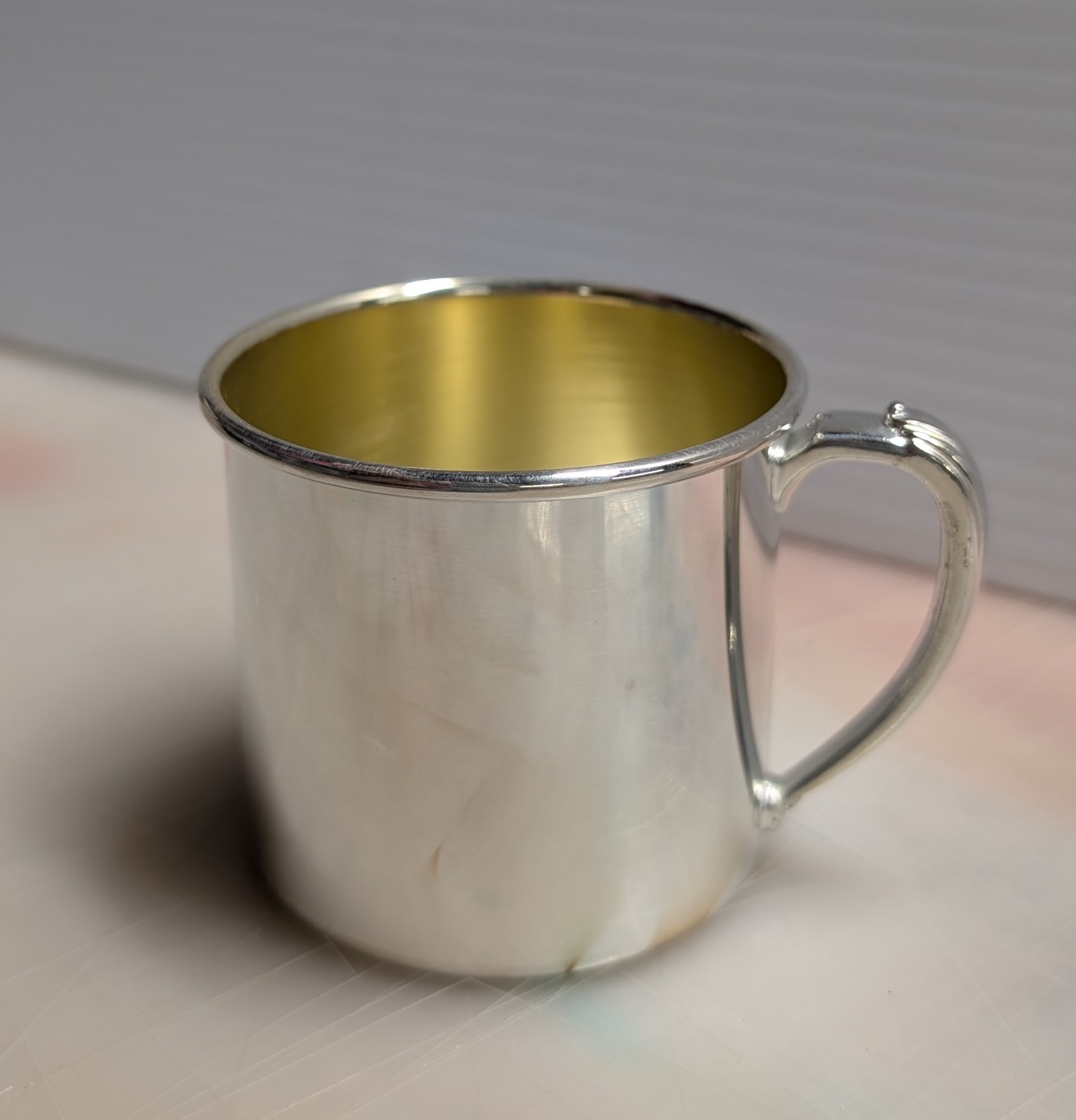 Oneida USA Silver Silverplate Baby Cup Mug Child Vintage Christening