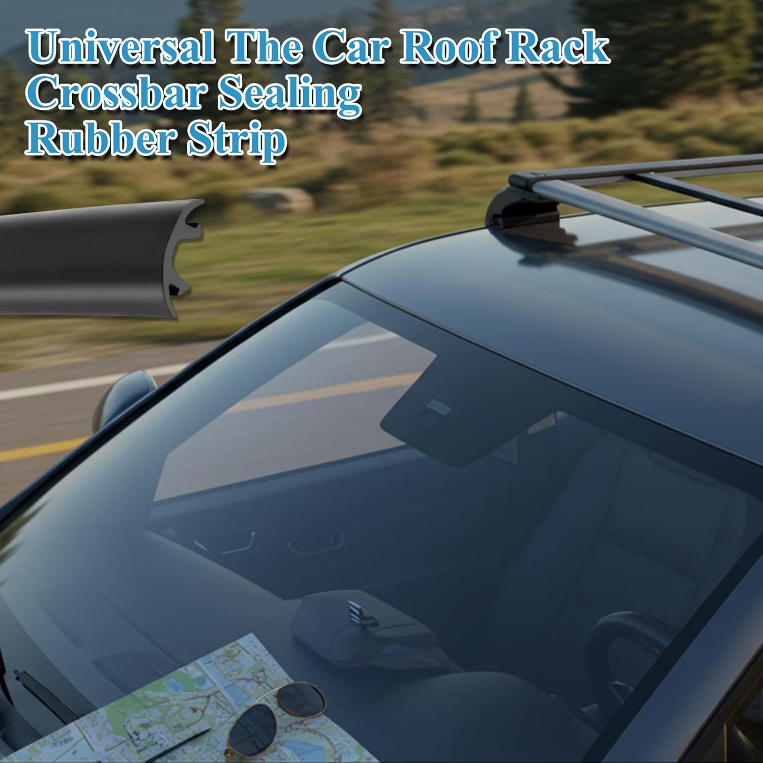 1 SET FOR HONDA BLACK ROOF TOP CROSSBAR TRIM DRIP MOLDINGS COVERS SEALING STRIP