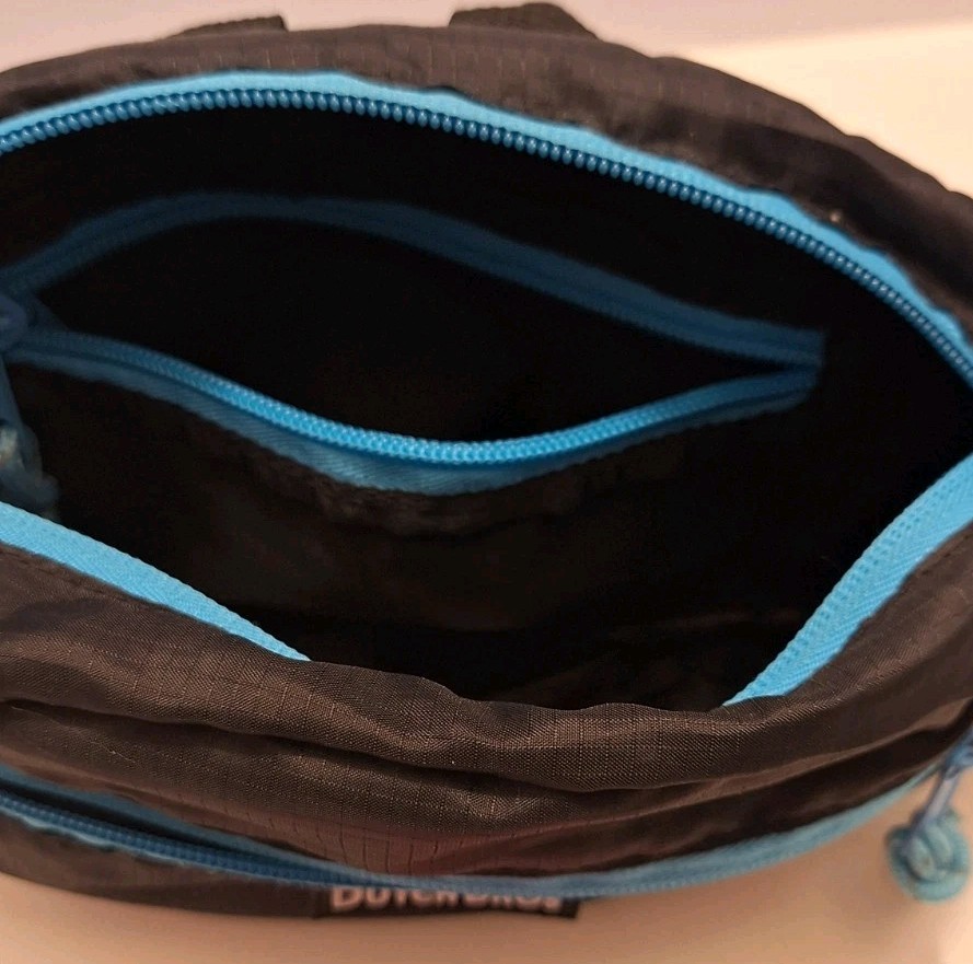 Rare Dutch Bros Coacha 2017 Employee Rave Pack 2-Zipper Black Teal FREE SHIP