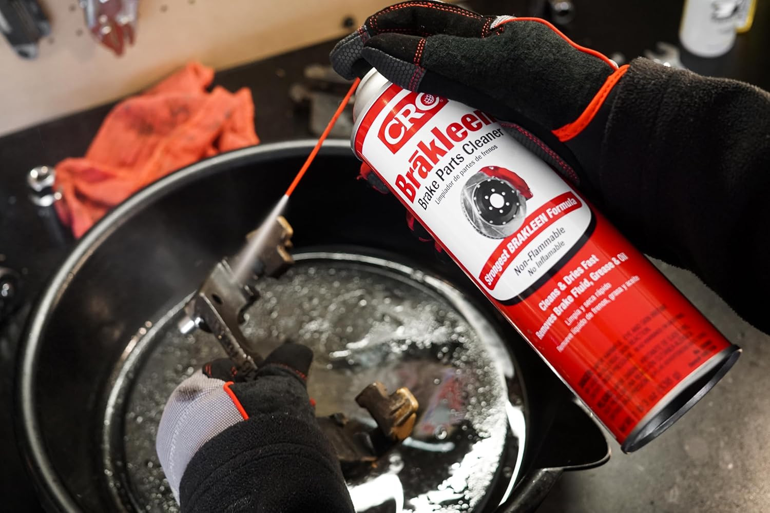 CRC Brakleen 1003706 Brake Cleaner Spray Non-Flammable, 19 oz, 12 Pack