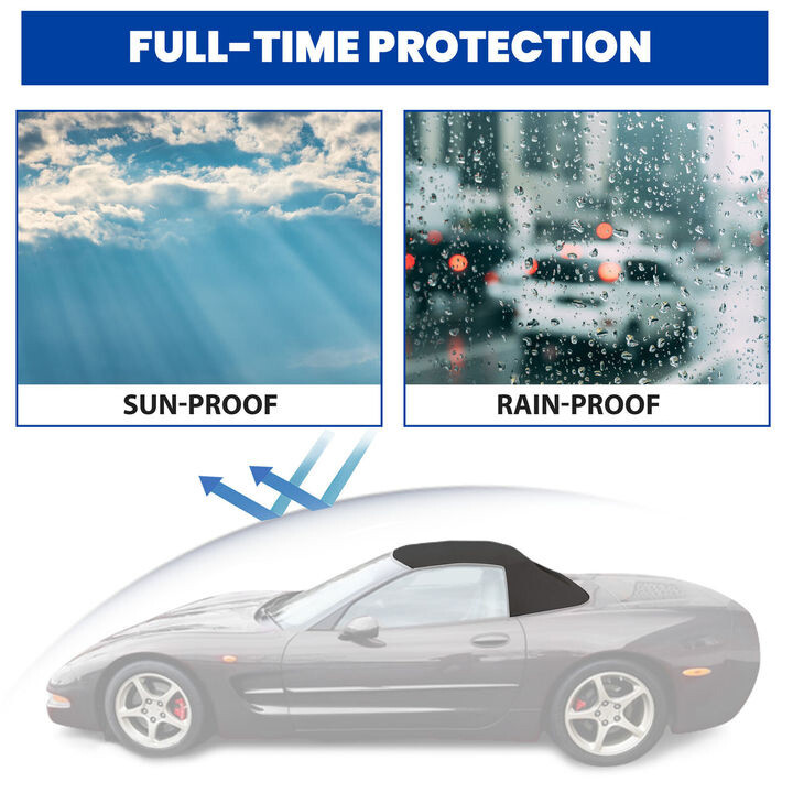 Convertible Soft Top & Heated Glass window Fits For Corvette C5 1998-2004