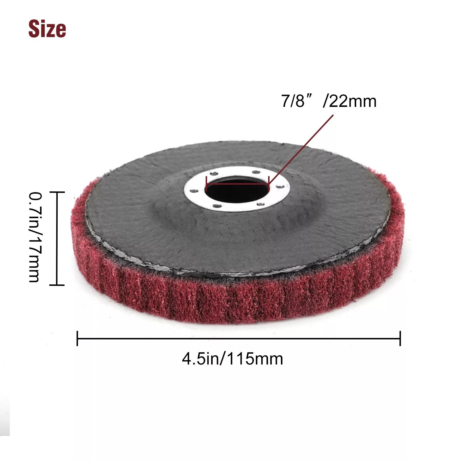 5PCS Metal Abrasive Polishing Buffiing Wheel 4-1/2" Flap Discs for Angle Grinder