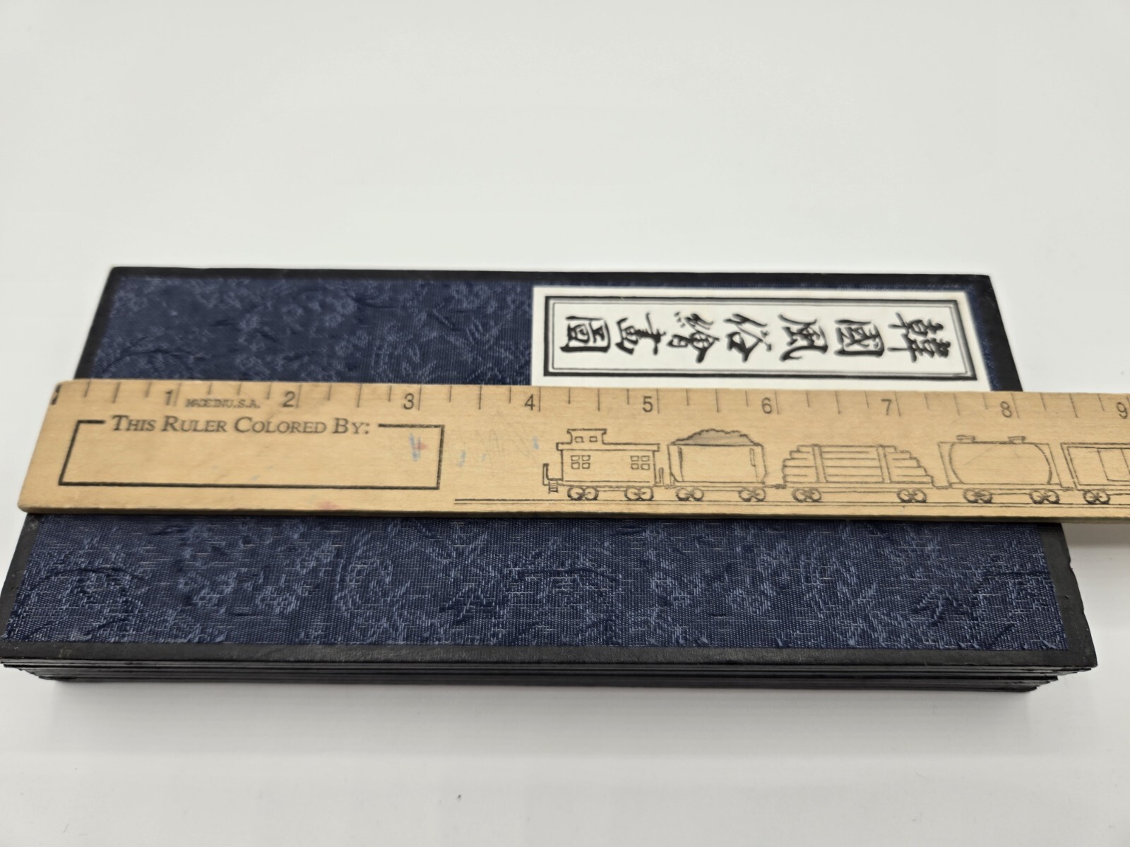 Tabletop Korean Folk Art Foldable Screen Divider Painter Kim Hong-Do