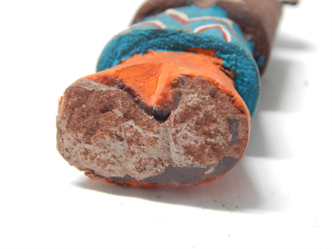 OLD 3 1/8" VINTAGE HOPI PUEBLO INDIAN ROUTE 66 YEI DSGN / KACHINA