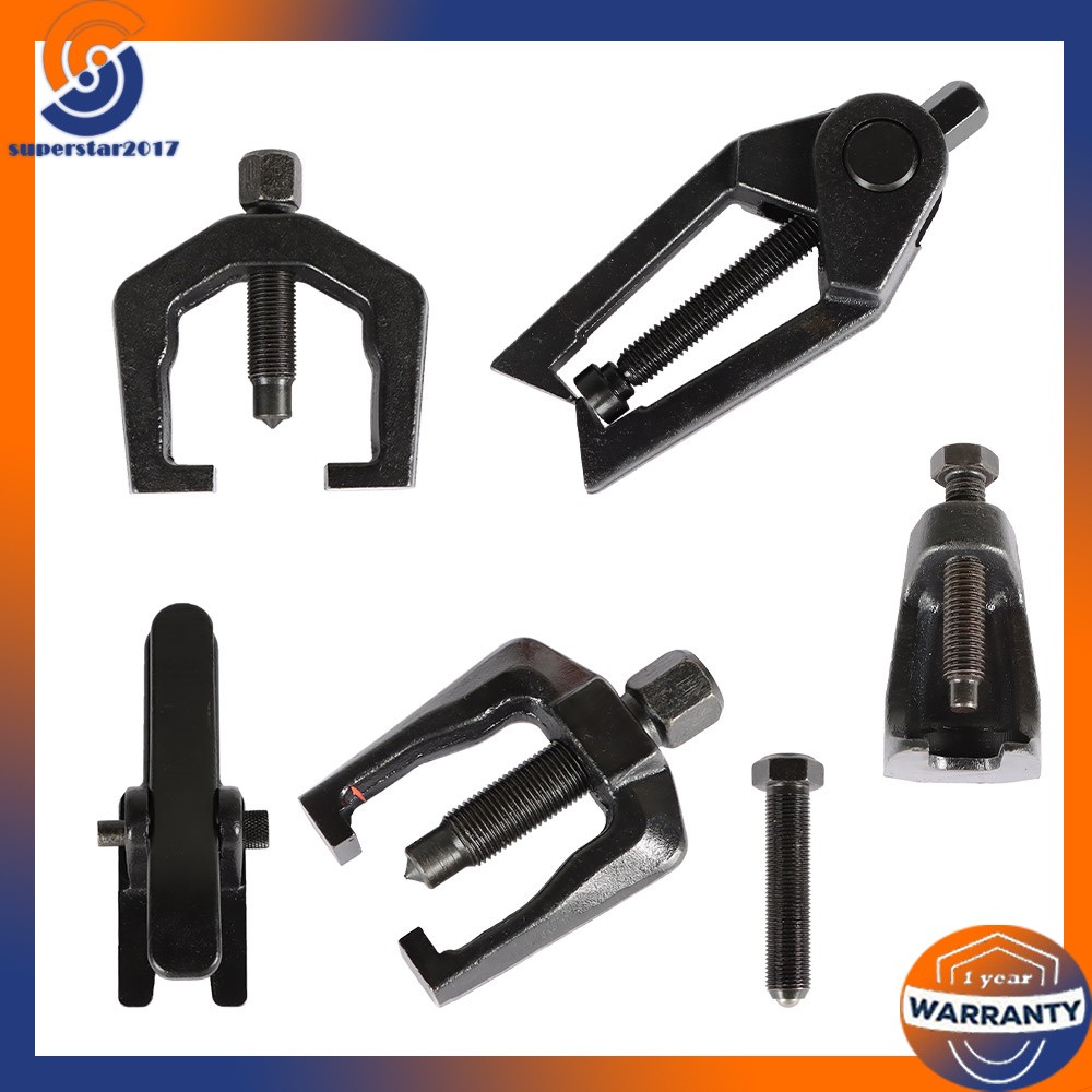 Front End Service Kit 6Pcs Pitman Arm Puller Ball Joint Tie Rod Removal Tool Kit