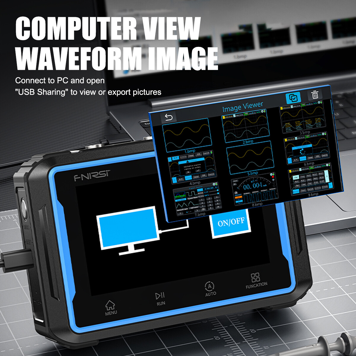 FNIRSI 2C53P Handheld Digital Oscilloscope Multimeter Signal Generator IPS Touch