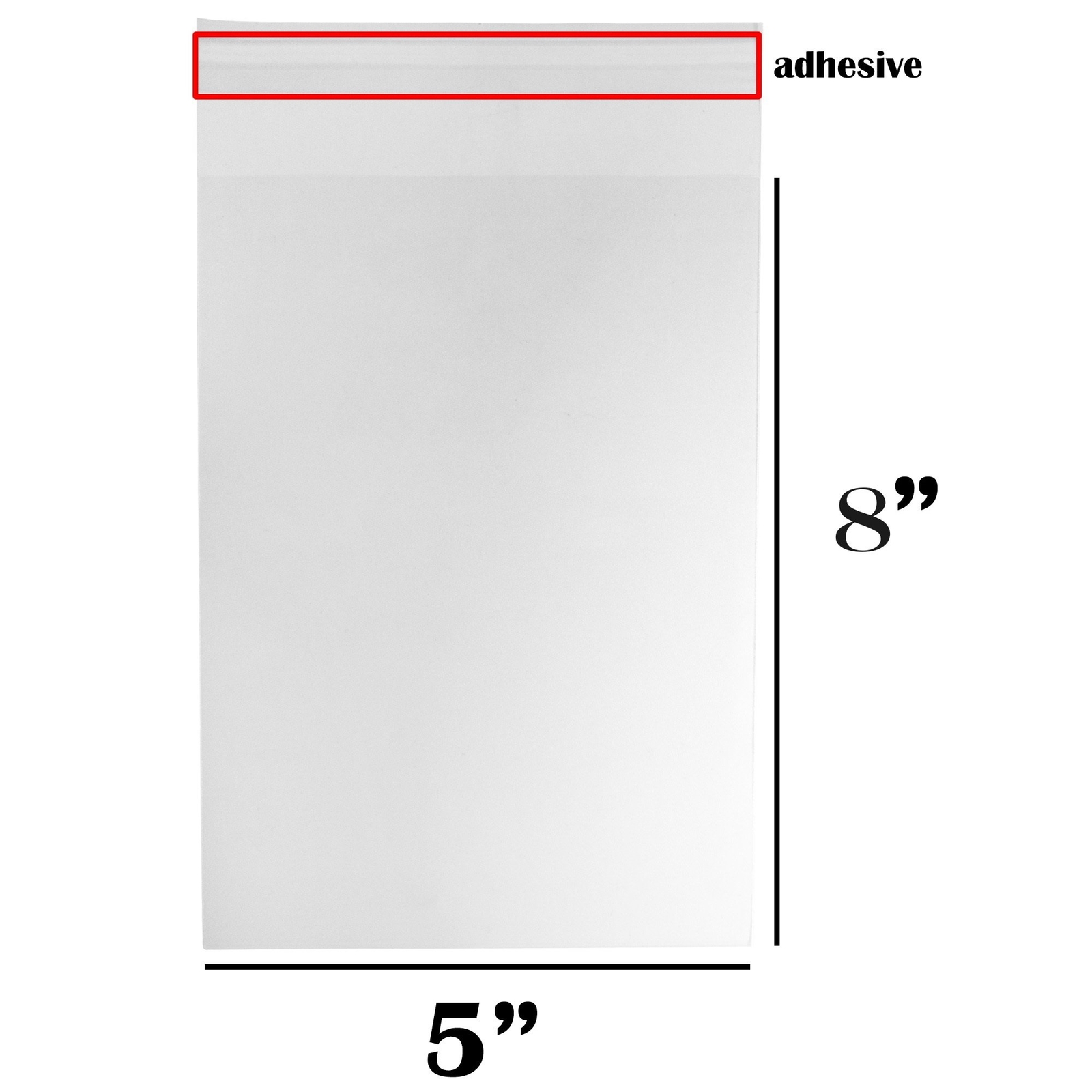 100pc Clear Flat Re-Sealable Food Grade Cellophane Bags for food/storage