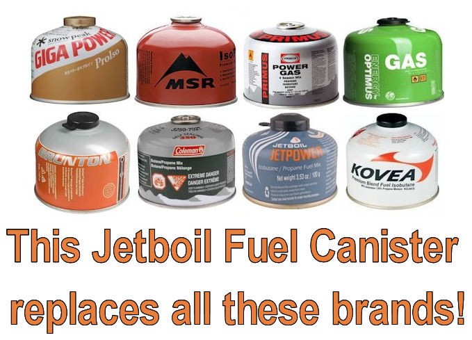CHEAPEST on Ebay Jetboil Jetpower 100g 100 g NEW Camping Fuel Gas Canister JF100