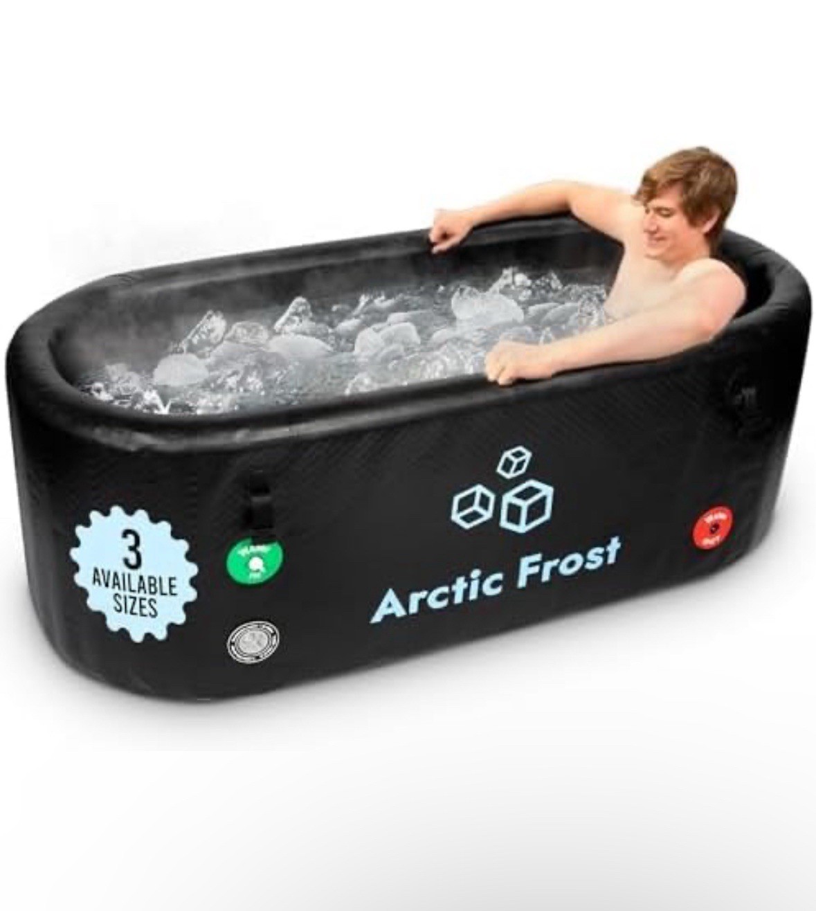 New Large Arctic Frost Portable Ice Bath Cold Plunge Tub with Cover