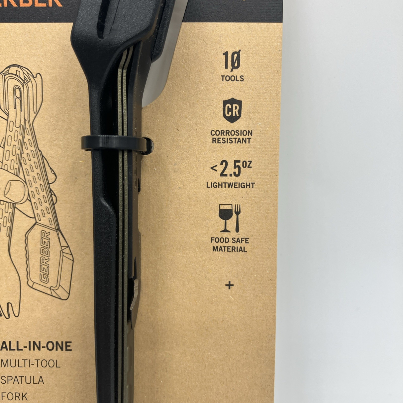 Gerber ComplEAT Utensil Set (4 pc Set) Color: Flat Sage - Camping Outdoor Gear