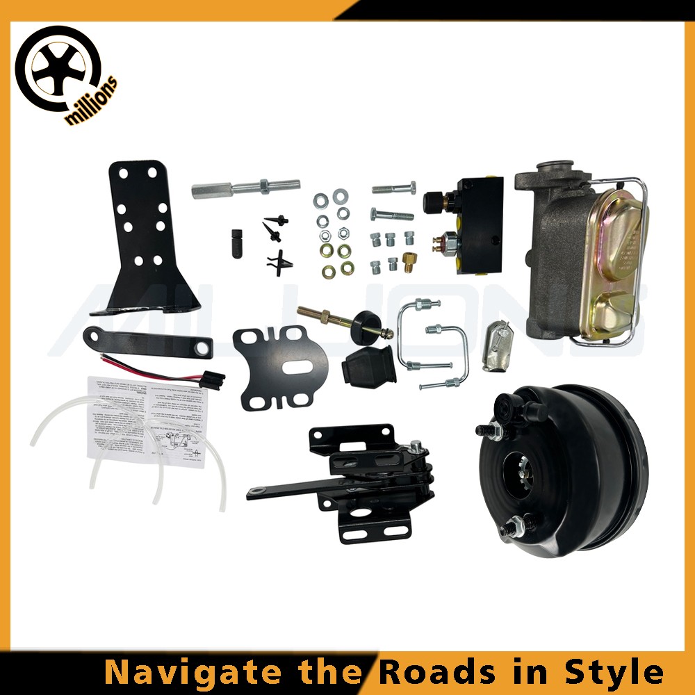 7" Single Power Booster Brake Conversion Kit&Valve For 1957-77 Ford F-100 Truck