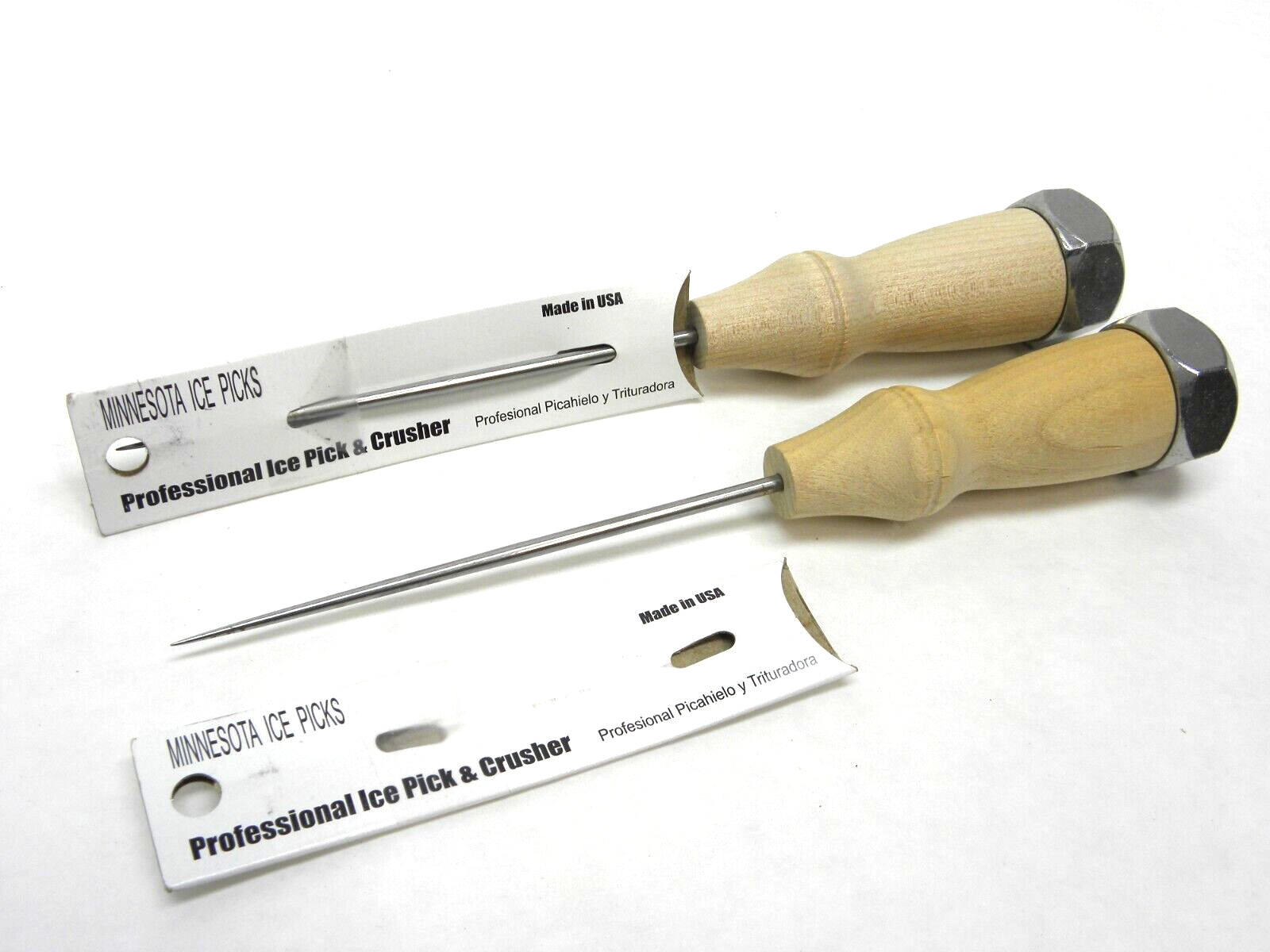 2 Pack - NEW Ice Pick Crusher Cap High Carbon Steel Made in USA Quality Bar Tool