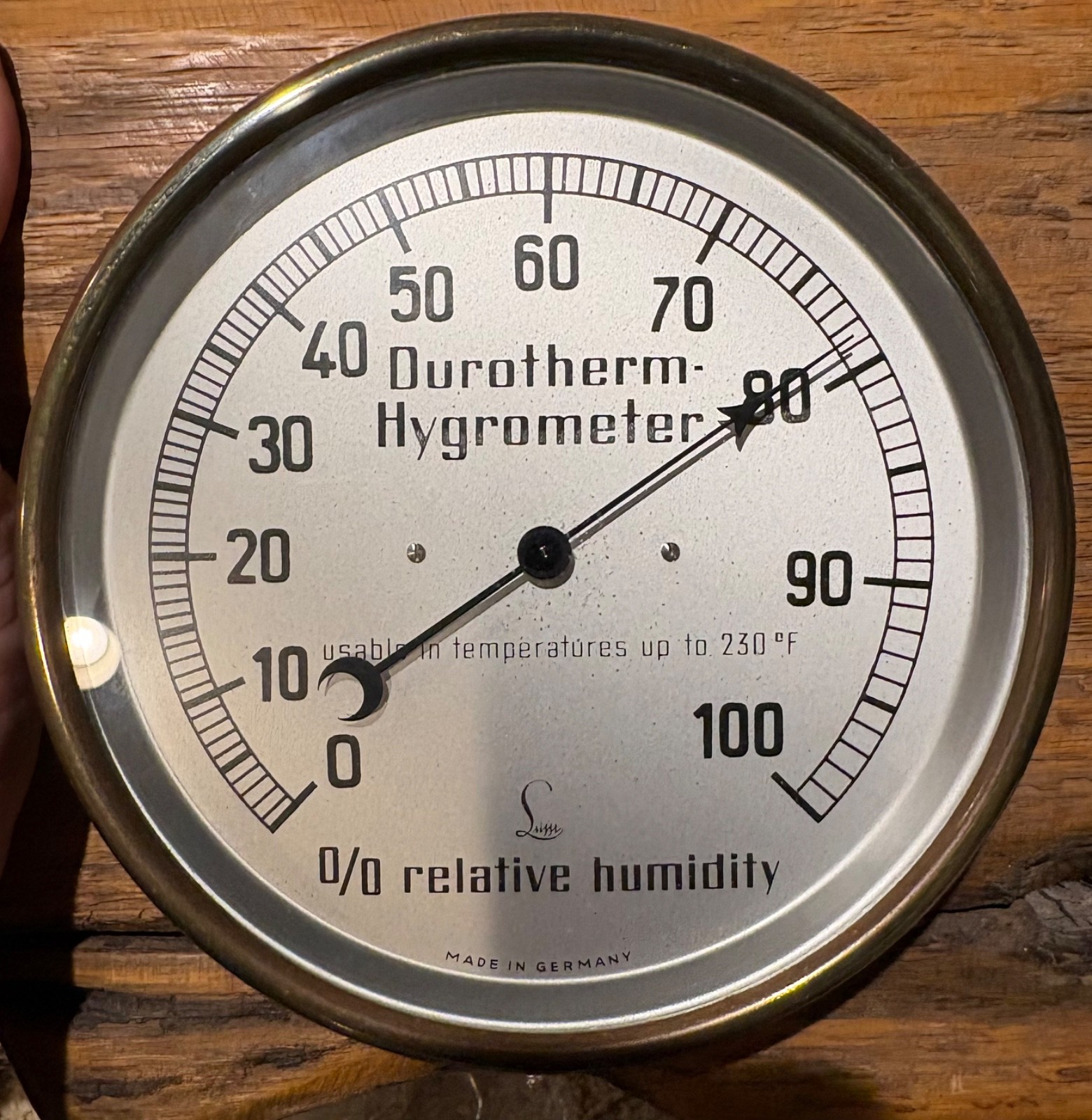 1870 Great Lakes shipwreck artifact, Lufft thermometer, barometer, hydrometer