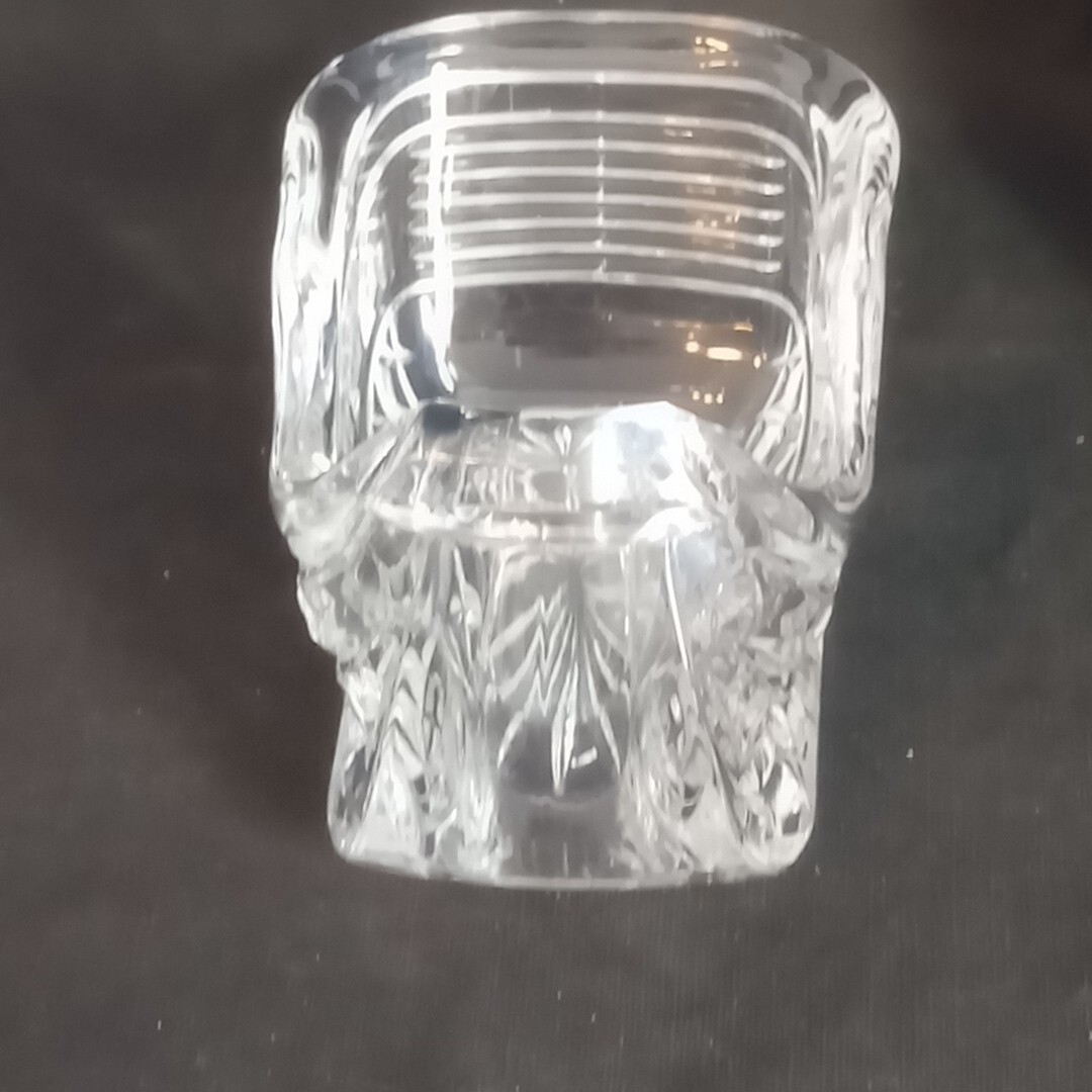 Bohemia 24% Lead Crystal Sleigh Centerpiece Candy Dish 5” x 3.5” In Box Vintage