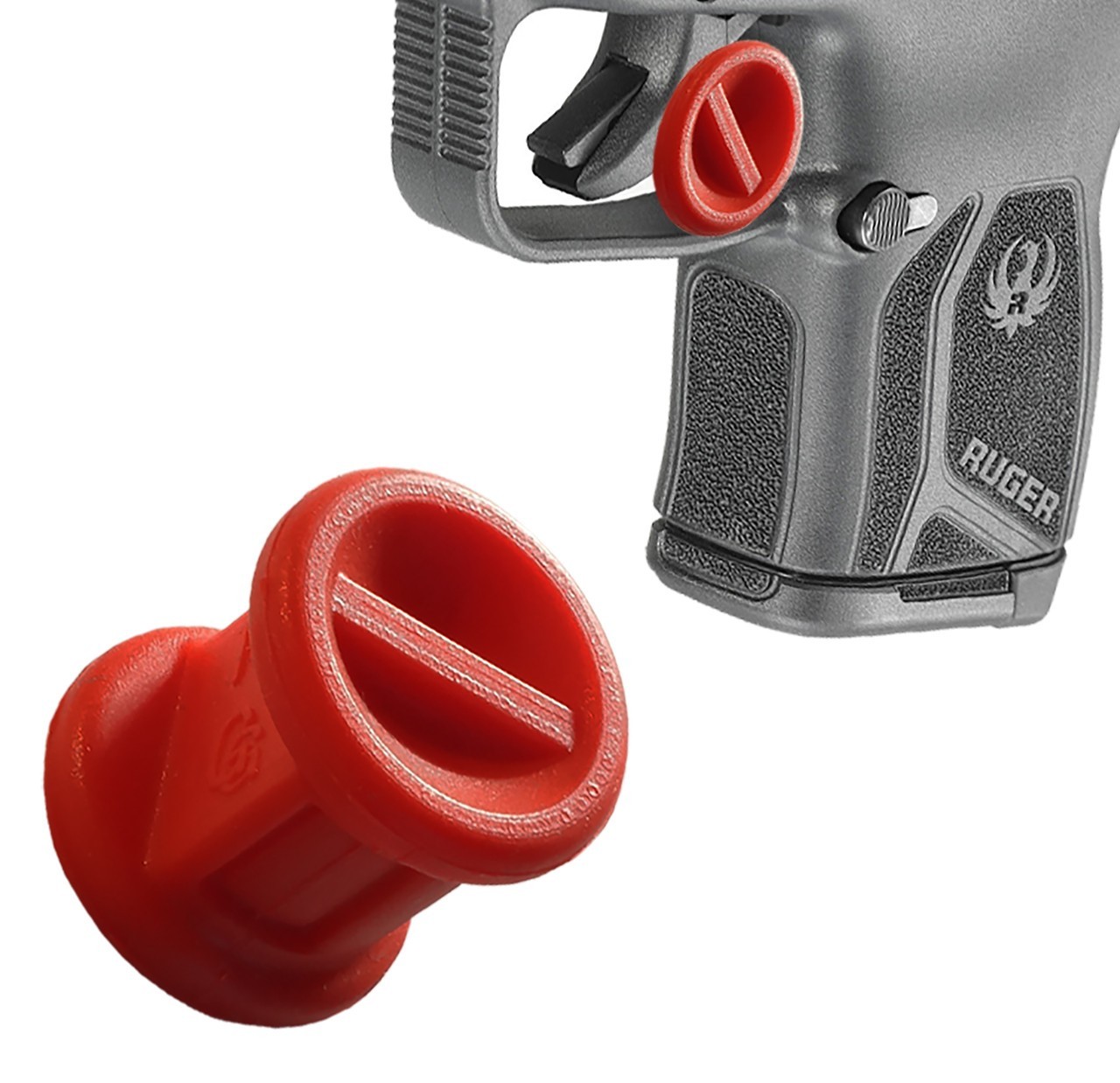 Garrison Grip Micro Trigger Stop Fits Ruger LCP MAX  Red (s16) 2 Pack