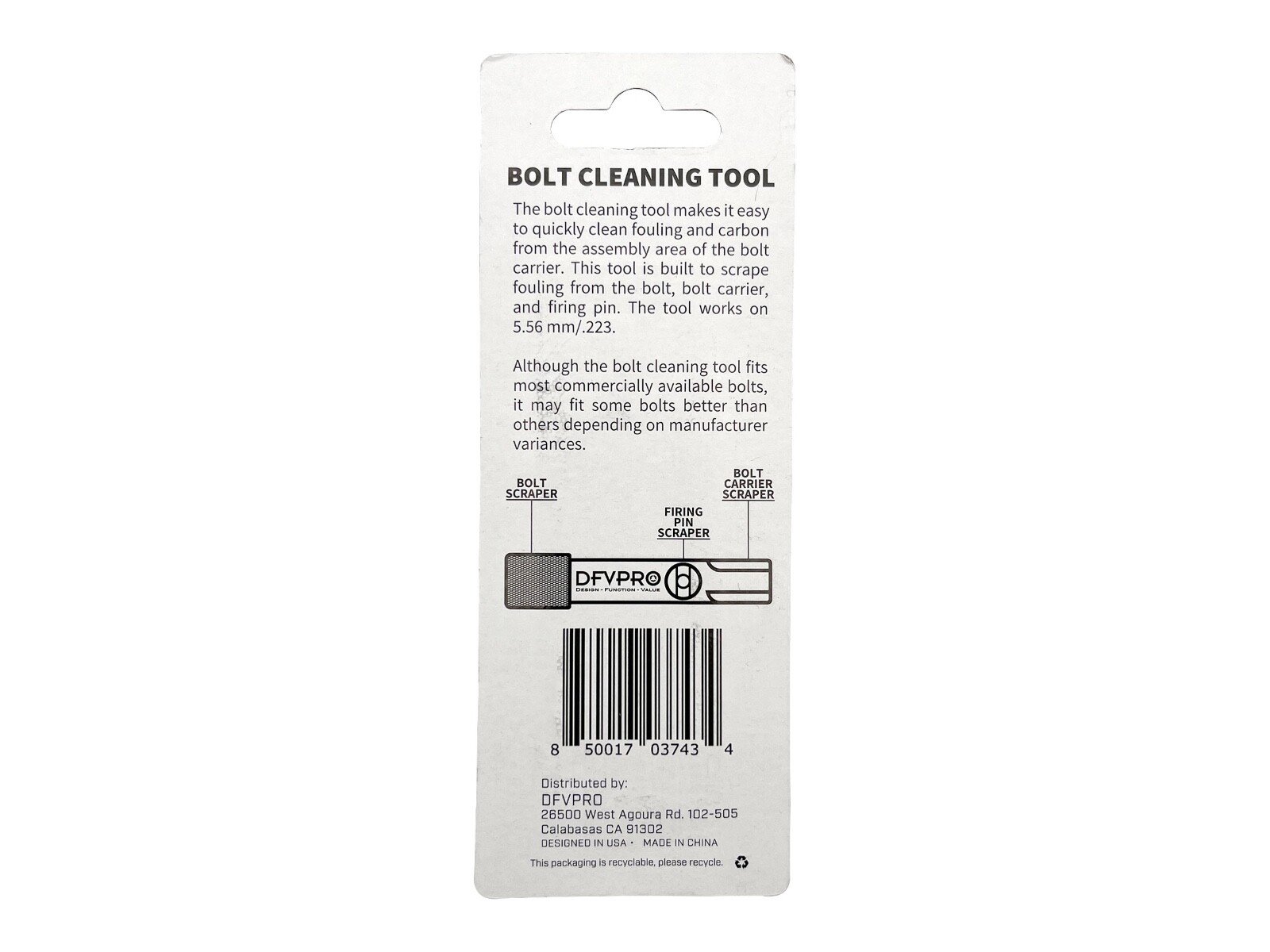 Bolt Cleaning Tool [5.56mm / .223]