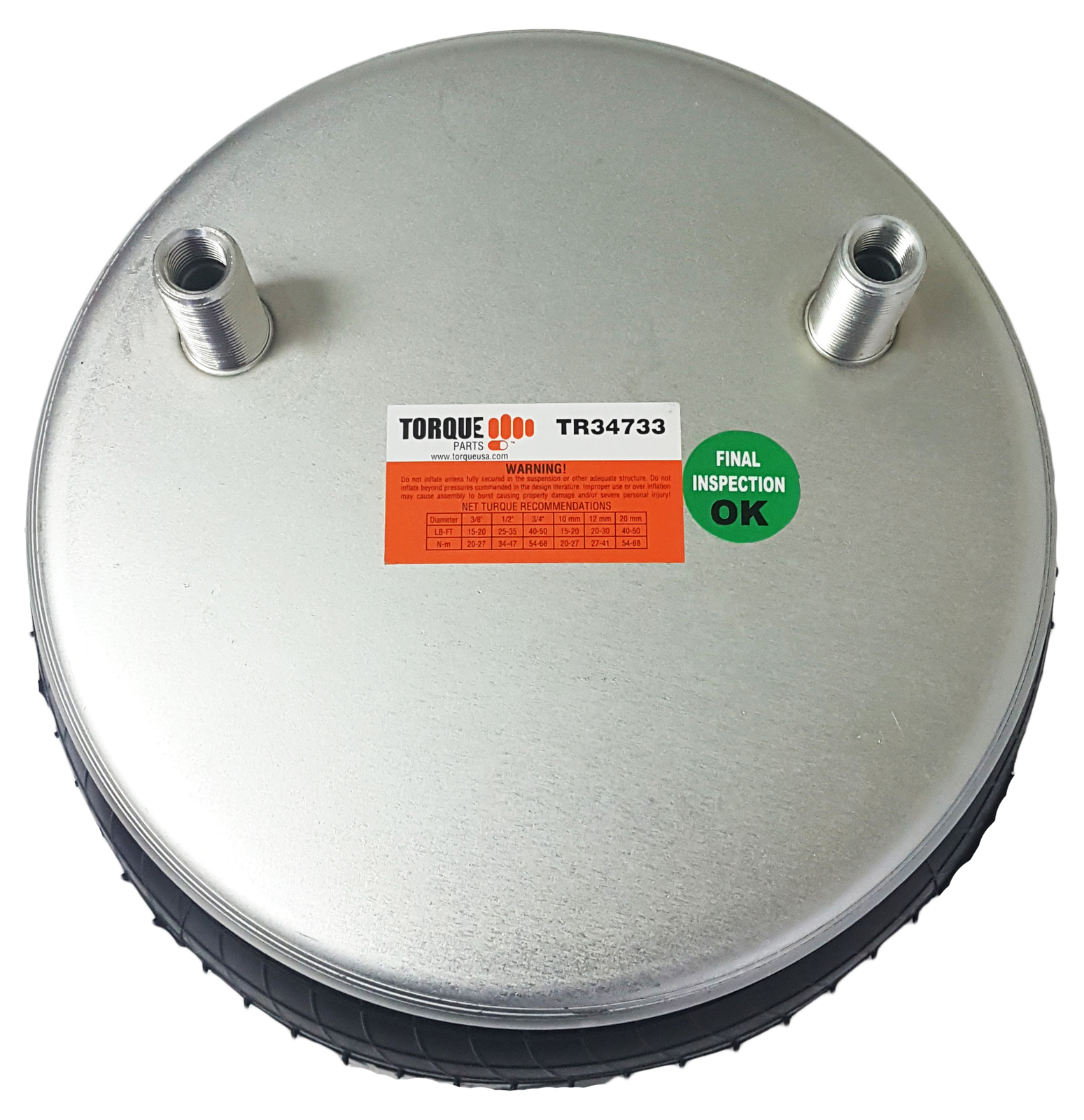 Set of 4 Torque Rolling Lobe Air Spring (Replaces HENDRICKSON C-34733, S-34733)