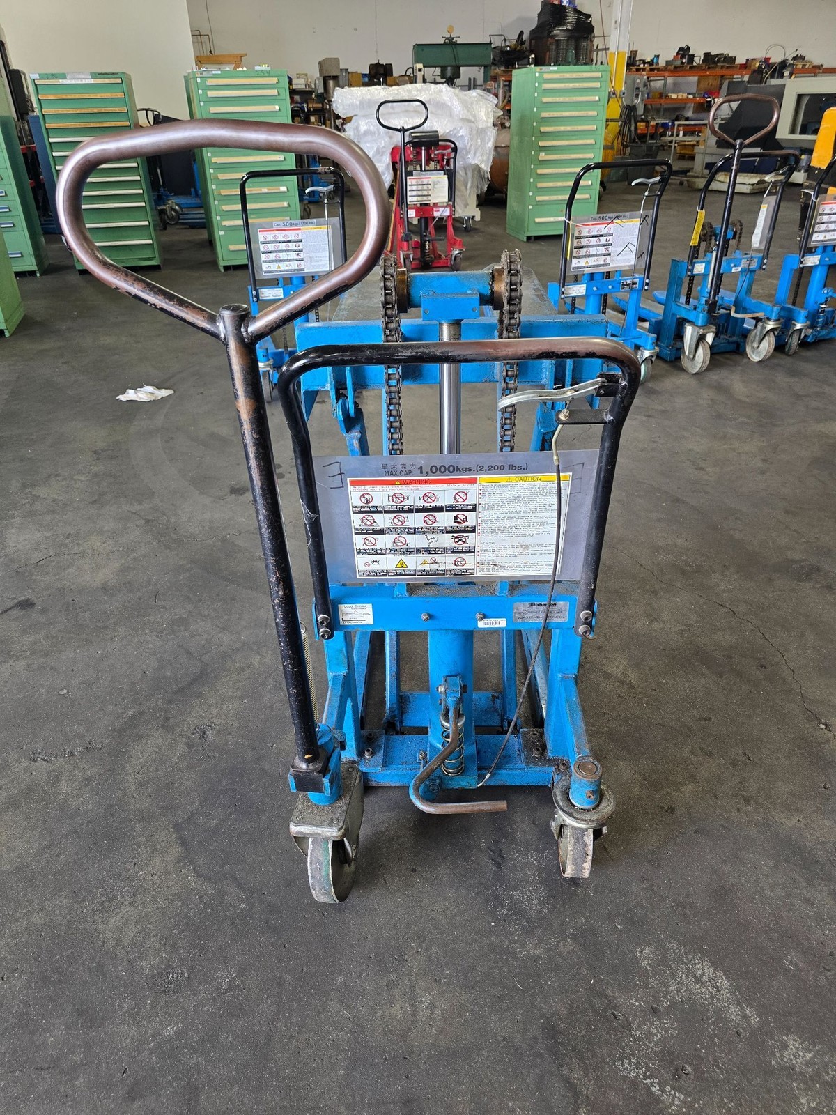 Bishamon SkidLift Foot Operated Skid Truck, 2200 lb. Capacity