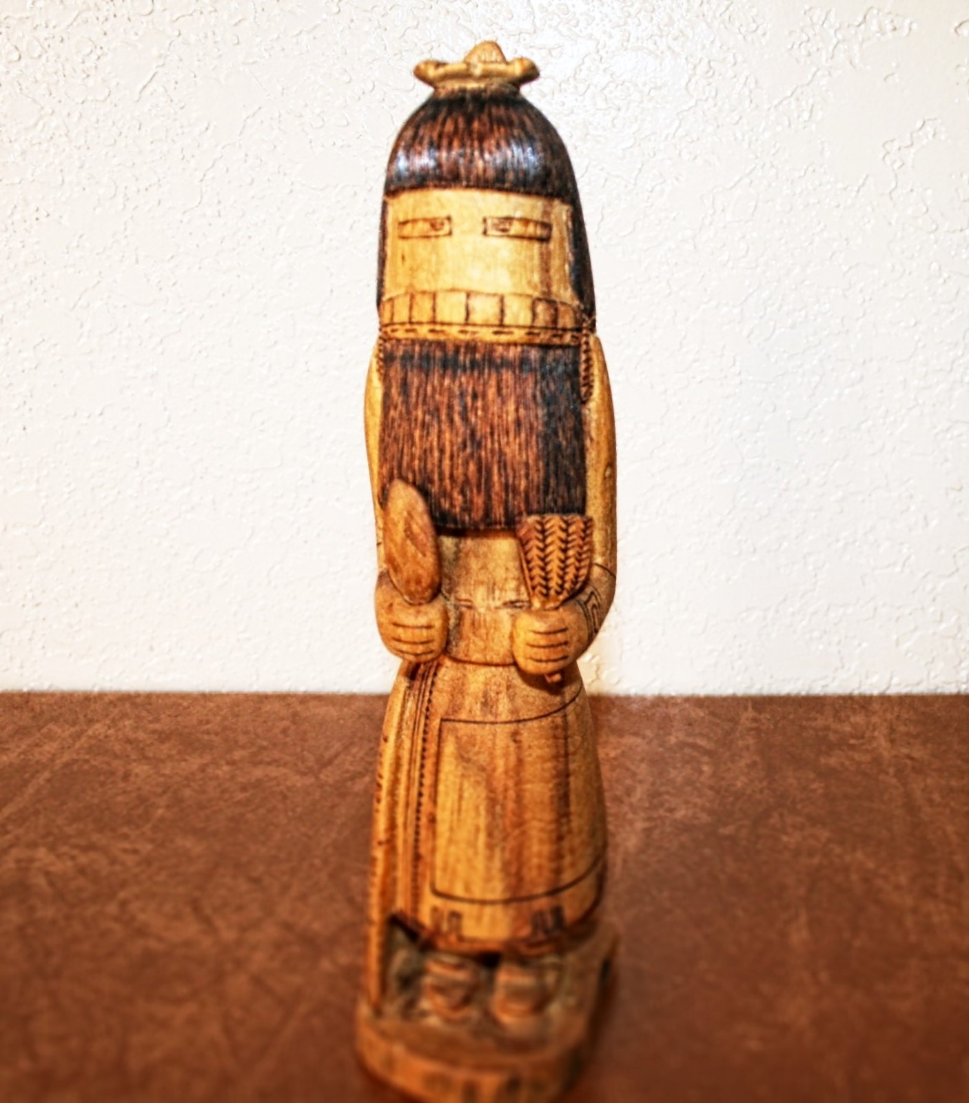 Tall Detailed Zuni Kachina by A. Lewis