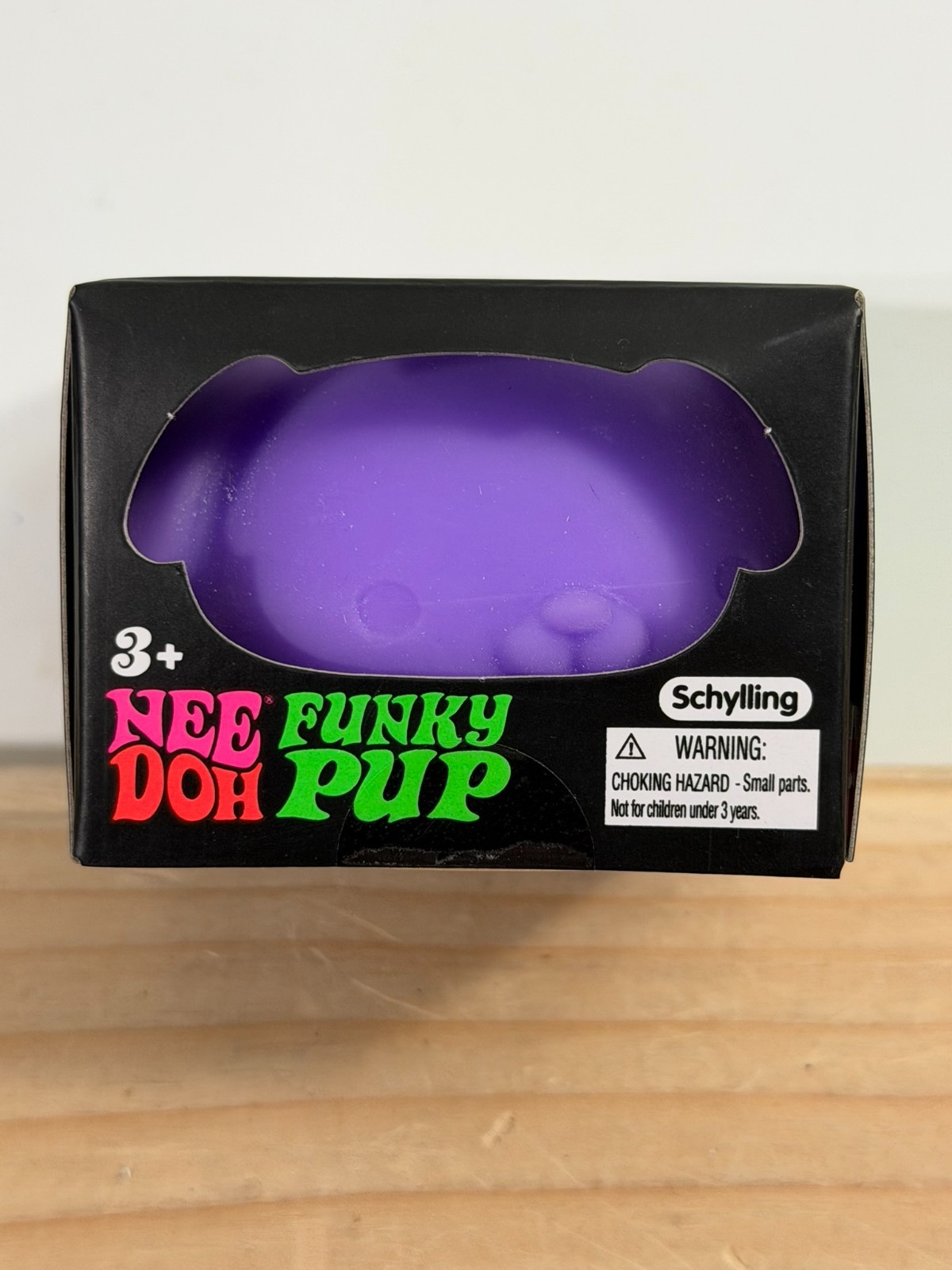 Nee Doh Funky Pup Purple Squeeze Ball Toy New Free Shipping